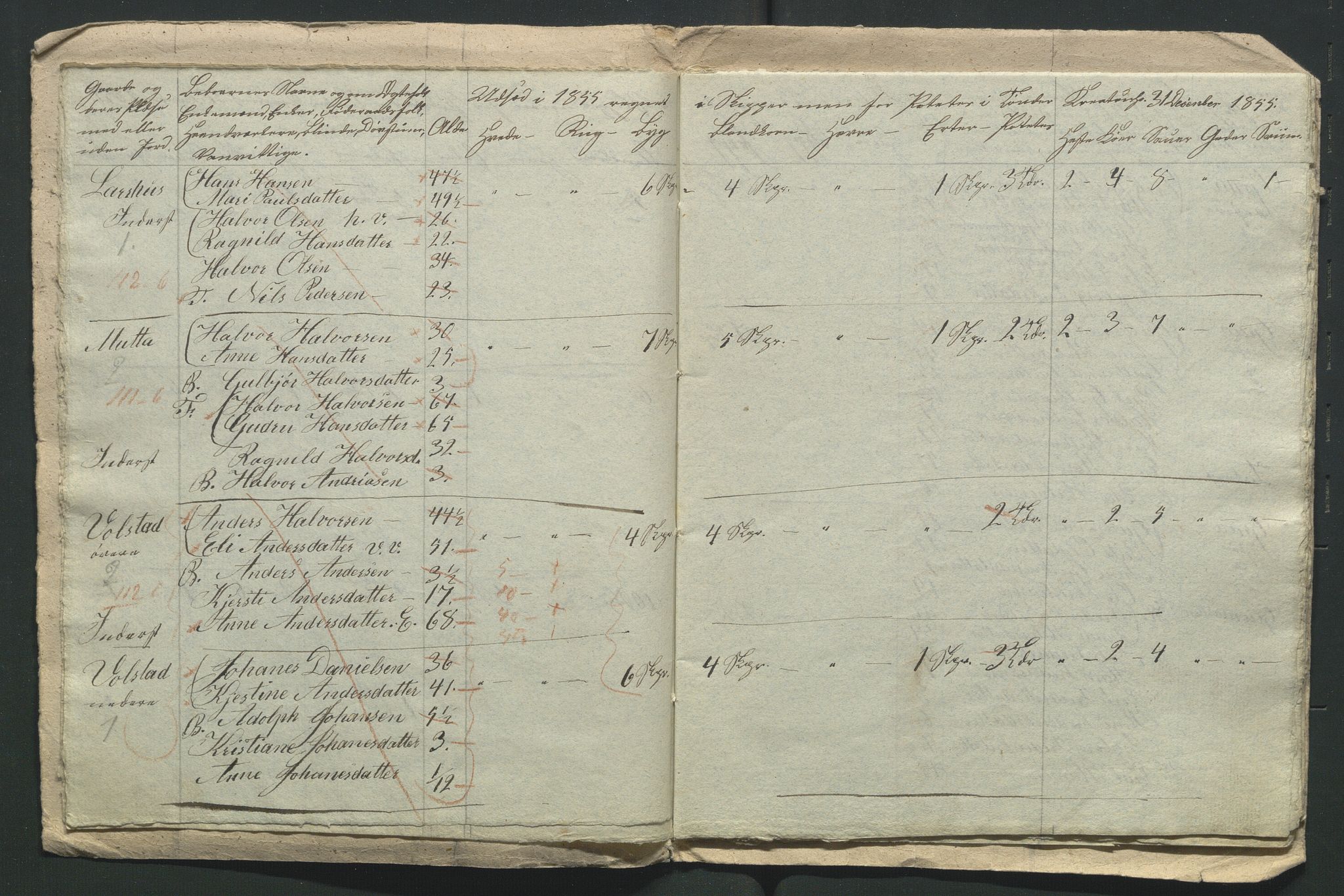 SAH, 1855 Census for Jevnaker parish, 1855, p. 197