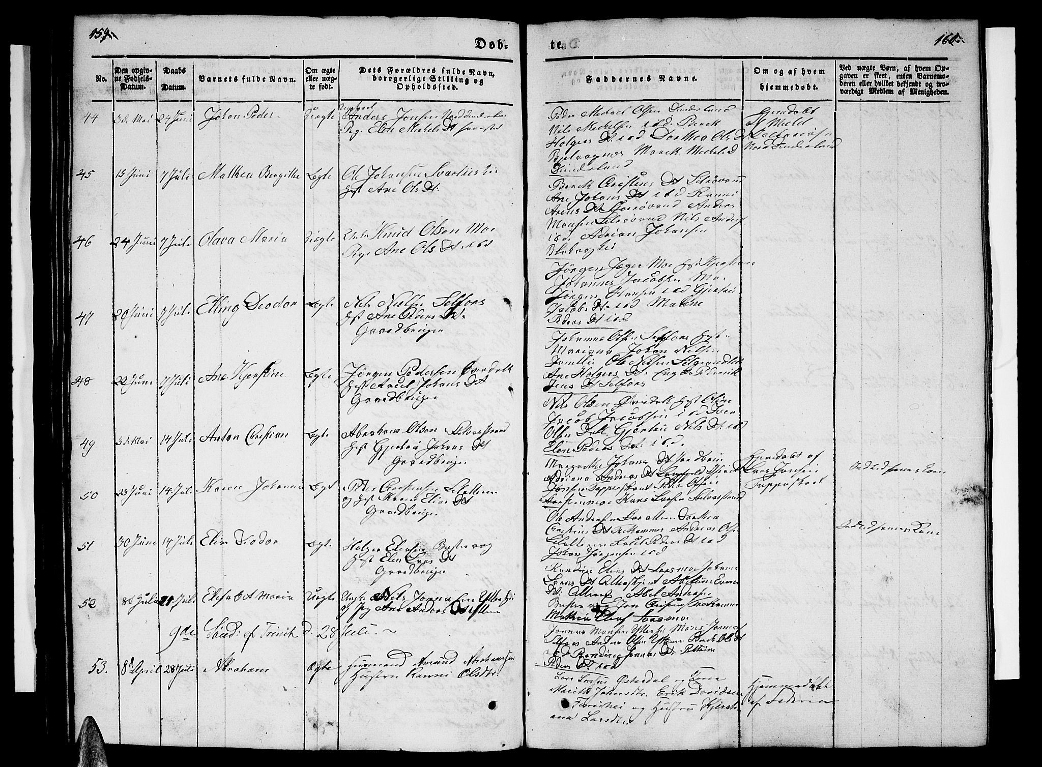 Ministerialprotokoller, klokkerbøker og fødselsregistre - Nordland, AV/SAT-A-1459/827/L0413: Parish register (copy) no. 827C02, 1842-1852, p. 159-160