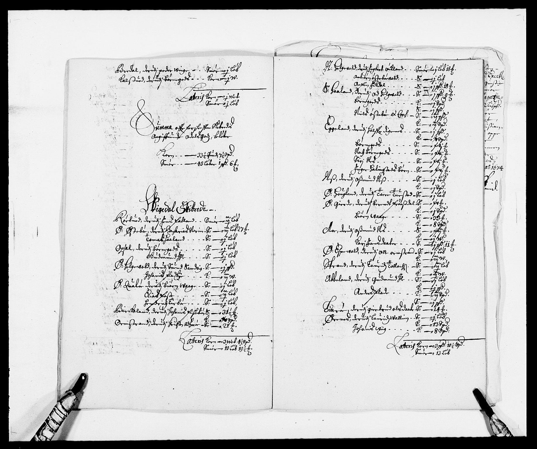 Rentekammeret inntil 1814, Reviderte regnskaper, Fogderegnskap, AV/RA-EA-4092/R47/L2845: Fogderegnskap Ryfylke, 1674-1675, p. 143