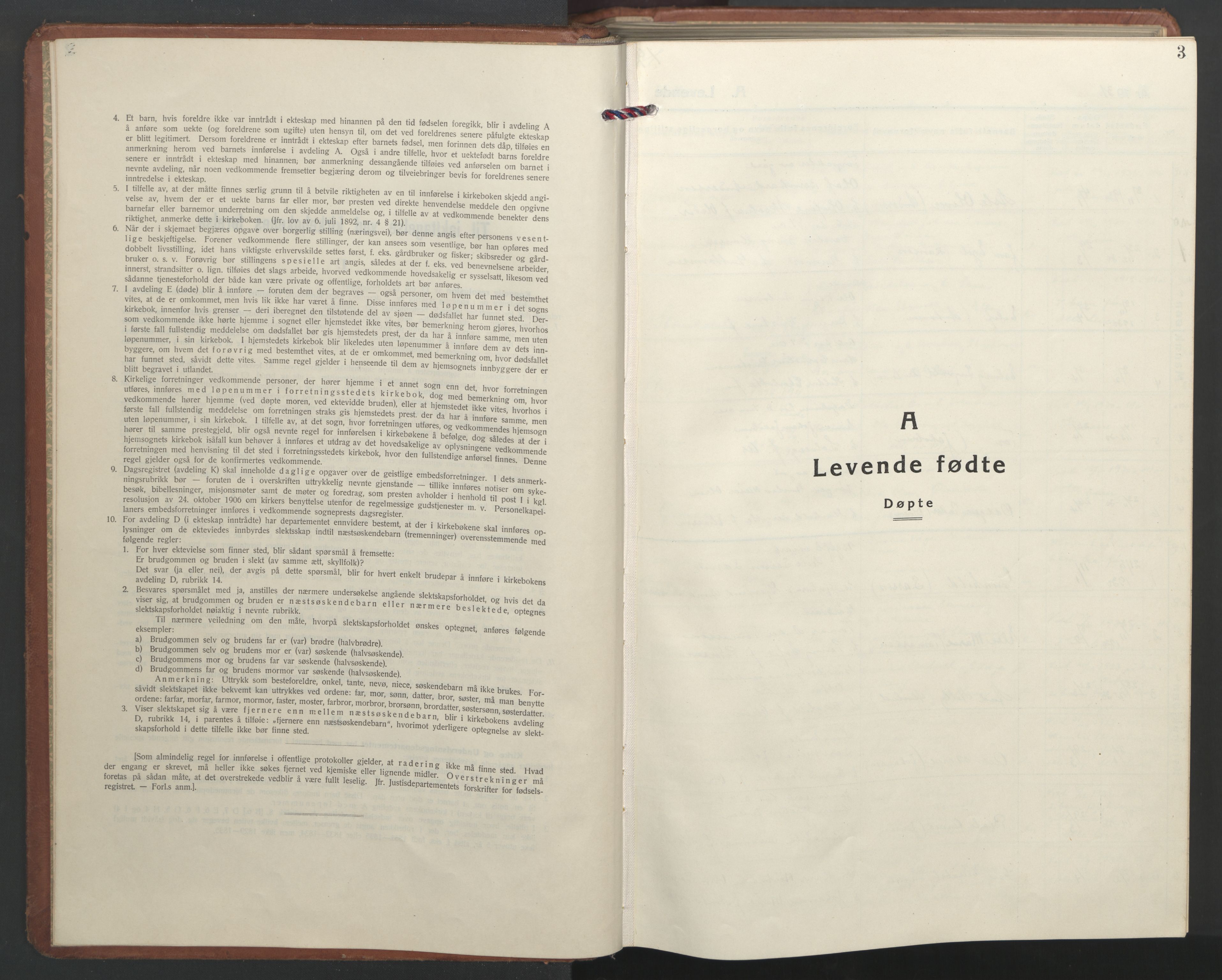 Ministerialprotokoller, klokkerbøker og fødselsregistre - Nordland, AV/SAT-A-1459/827/L0425: Parish register (copy) no. 827C14, 1931-1946, p. 3