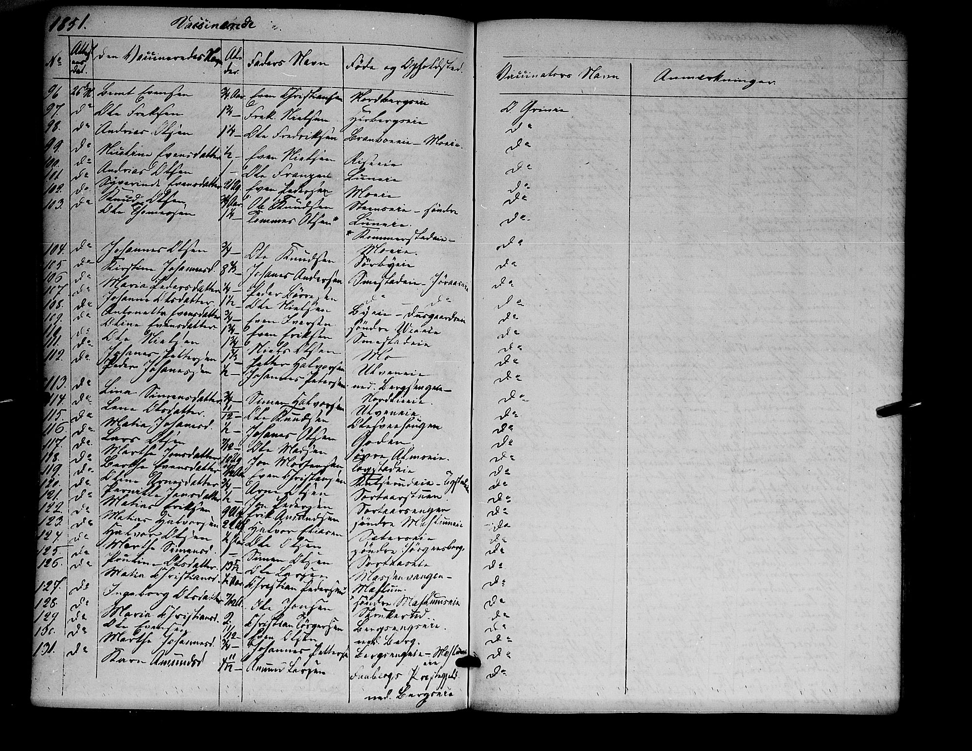 Ringsaker prestekontor, AV/SAH-PREST-014/K/Ka/L0009: Parish register (official) no. 9, 1850-1860