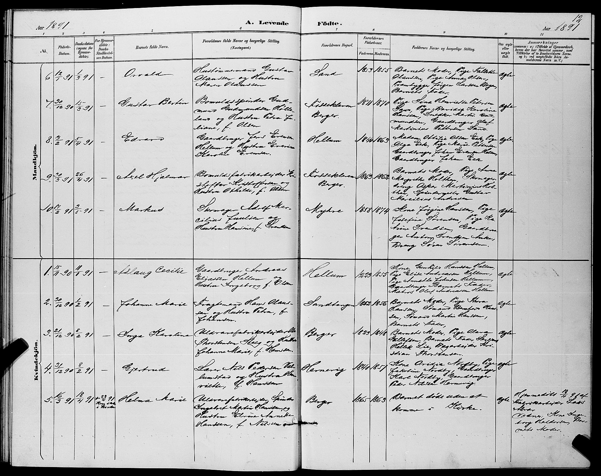 Strømm kirkebøker, AV/SAKO-A-322/G/Ga/L0003: Parish register (copy) no. I 3, 1889-1896, p. 12