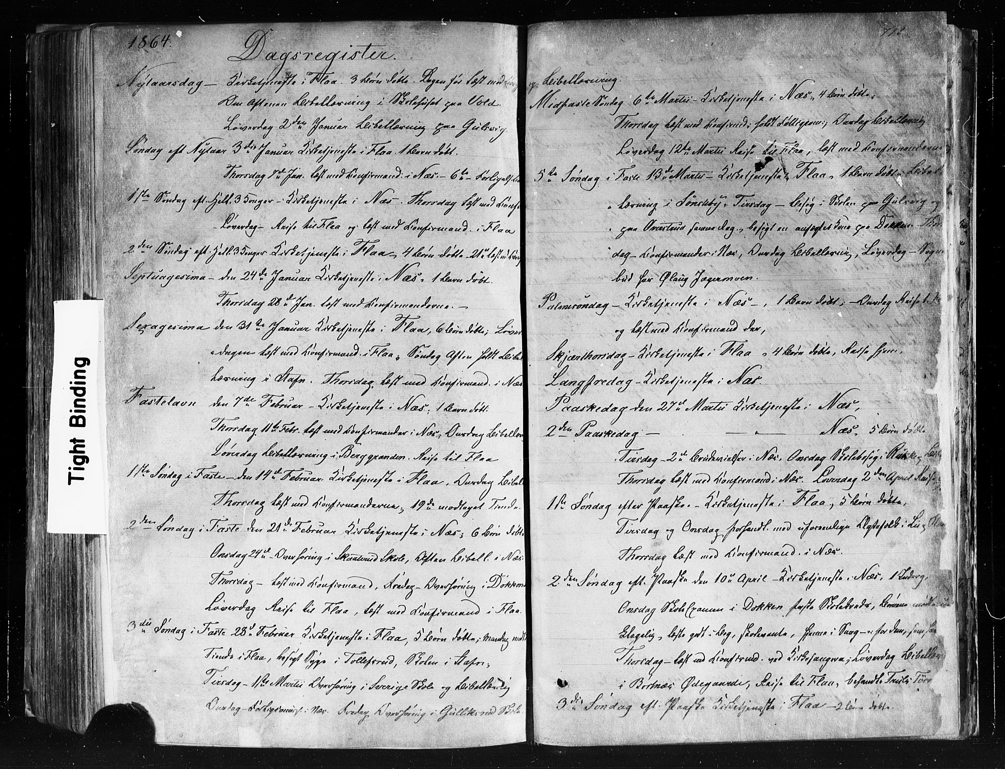 Nes kirkebøker, SAKO/A-236/F/Fa/L0010: Parish register (official) no. 10, 1864-1880, p. 711