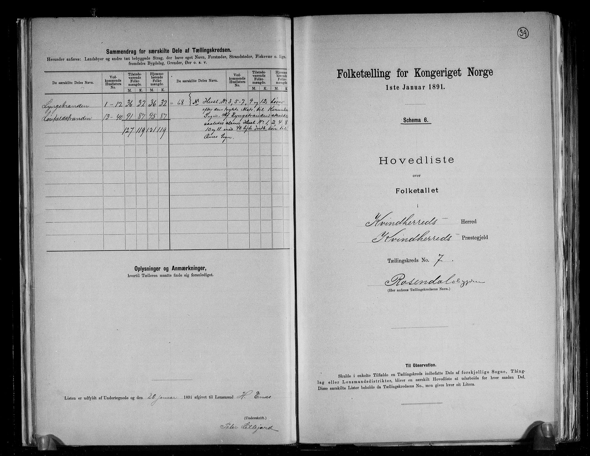 RA, 1891 census for 1224 Kvinnherad, 1891, p. 19