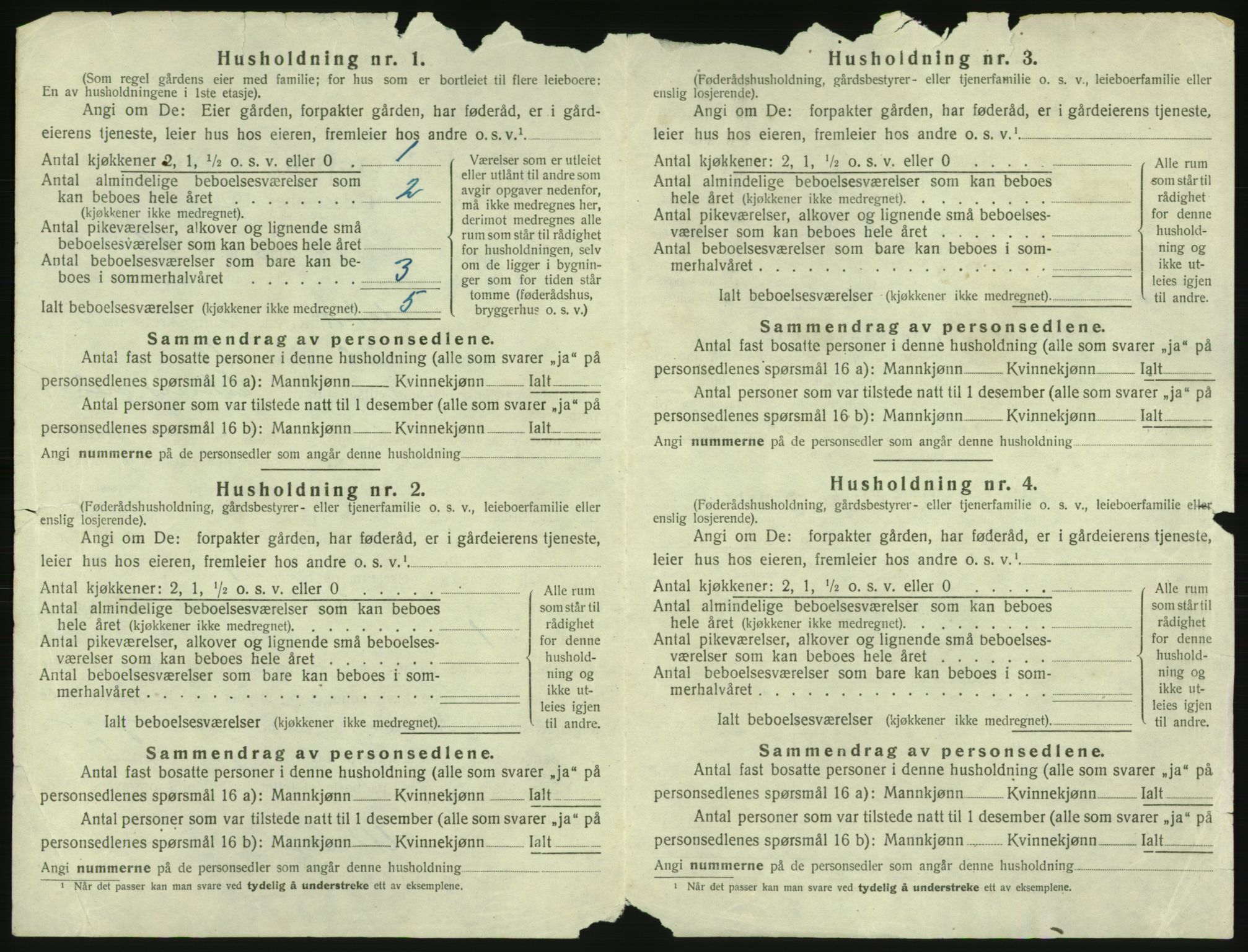 SAST, 1920 census for Åkra, 1920, p. 1255