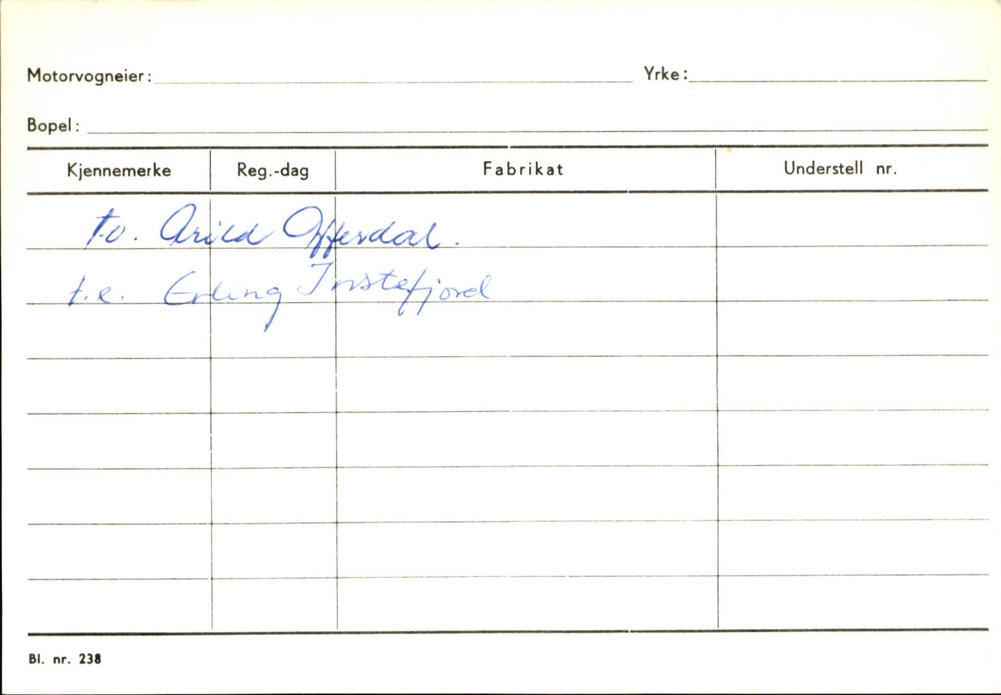 Statens vegvesen, Sogn og Fjordane vegkontor, SAB/A-5301/4/F/L0130: Eigarregister Eid T-Å. Høyanger A-O, 1945-1975, p. 612