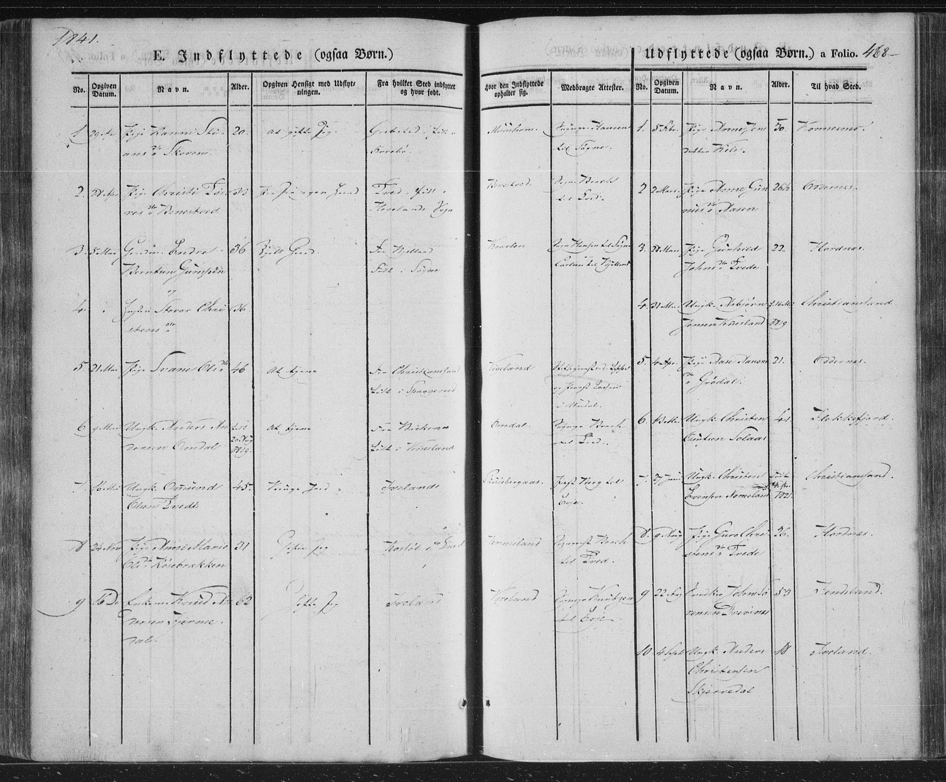 Vennesla sokneprestkontor, AV/SAK-1111-0045/Fa/Fac/L0004: Parish register (official) no. A 4, 1834-1855, p. 468