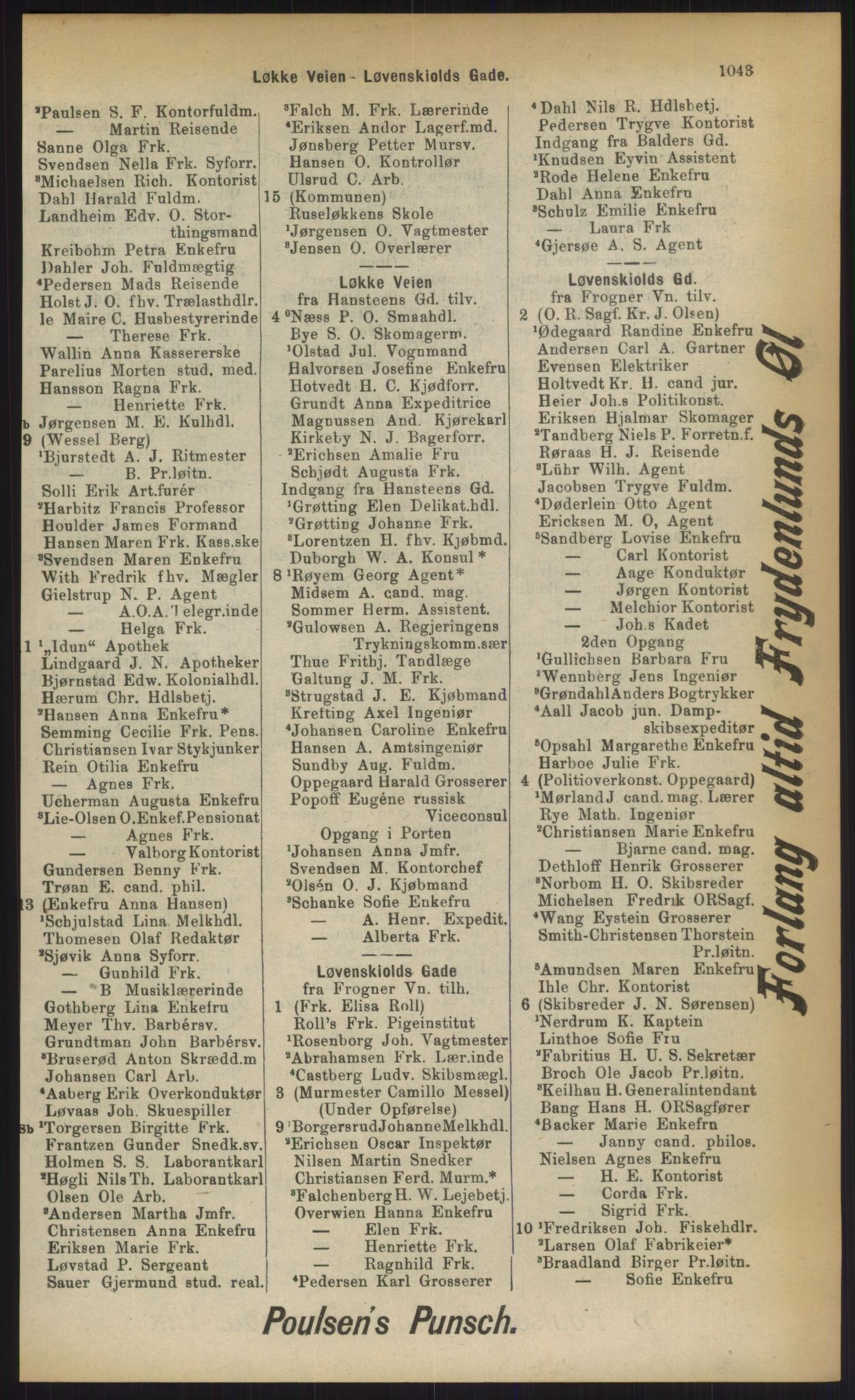 Kristiania/Oslo adressebok, PUBL/-, 1903, p. 1043