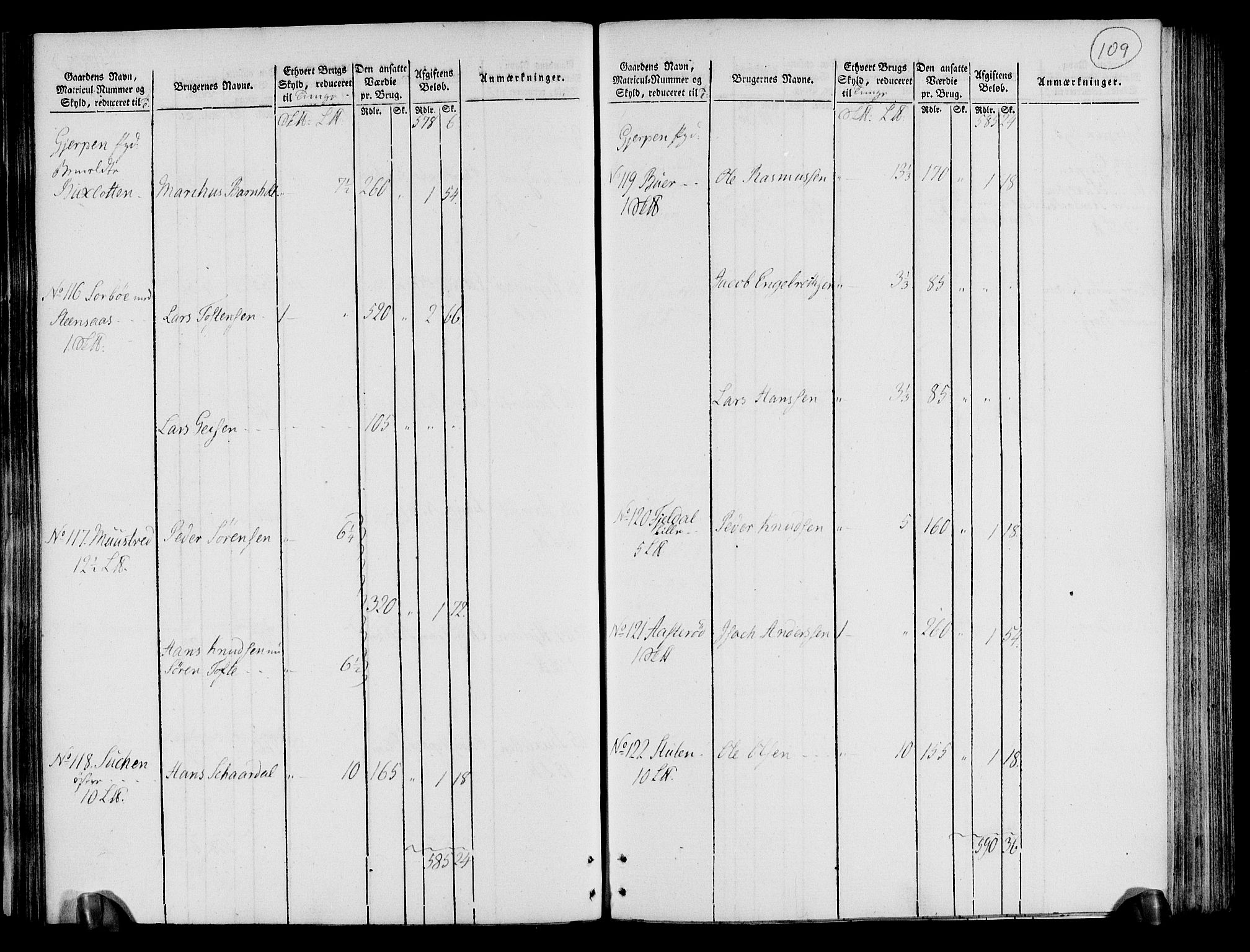 Rentekammeret inntil 1814, Realistisk ordnet avdeling, AV/RA-EA-4070/N/Ne/Nea/L0072: Nedre Telemarken og Bamble fogderi. Oppebørselsregister, 1803, p. 113