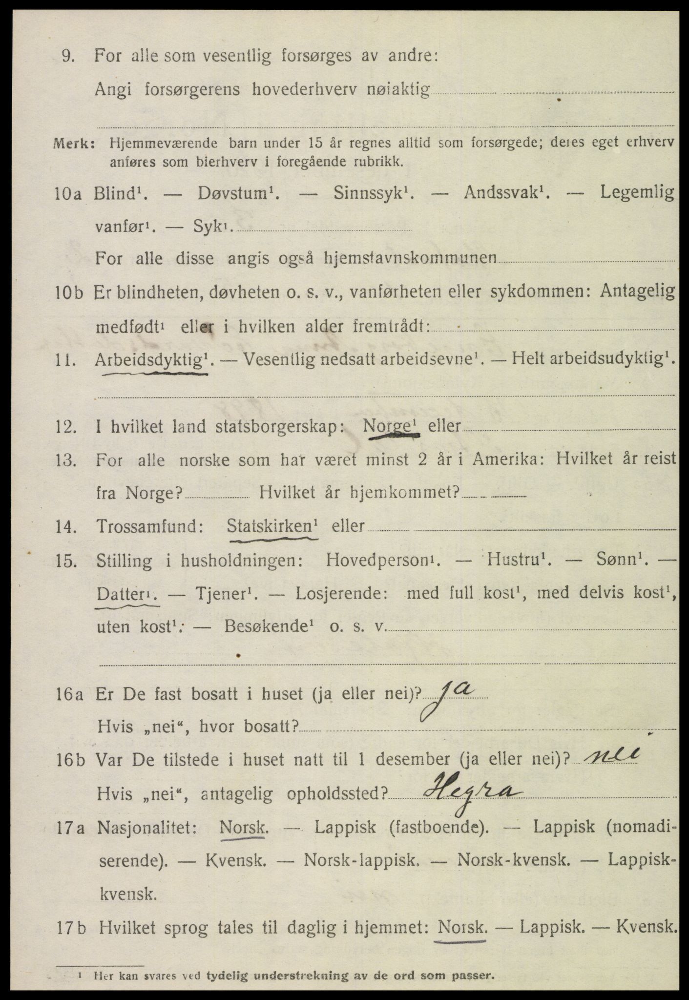 SAT, 1920 census for Skatval, 1920, p. 1156