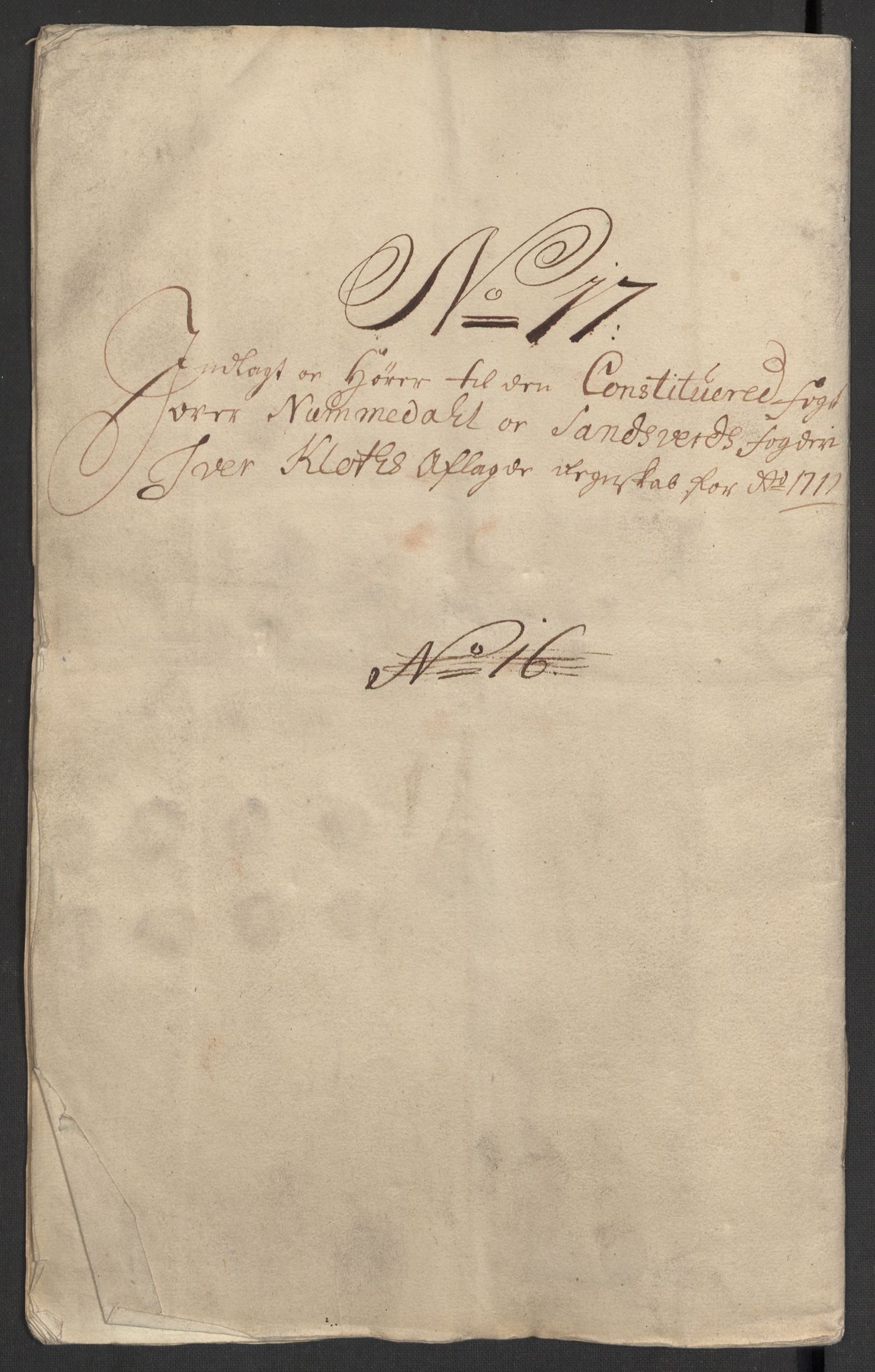 Rentekammeret inntil 1814, Reviderte regnskaper, Fogderegnskap, AV/RA-EA-4092/R24/L1586: Fogderegnskap Numedal og Sandsvær, 1711, p. 368