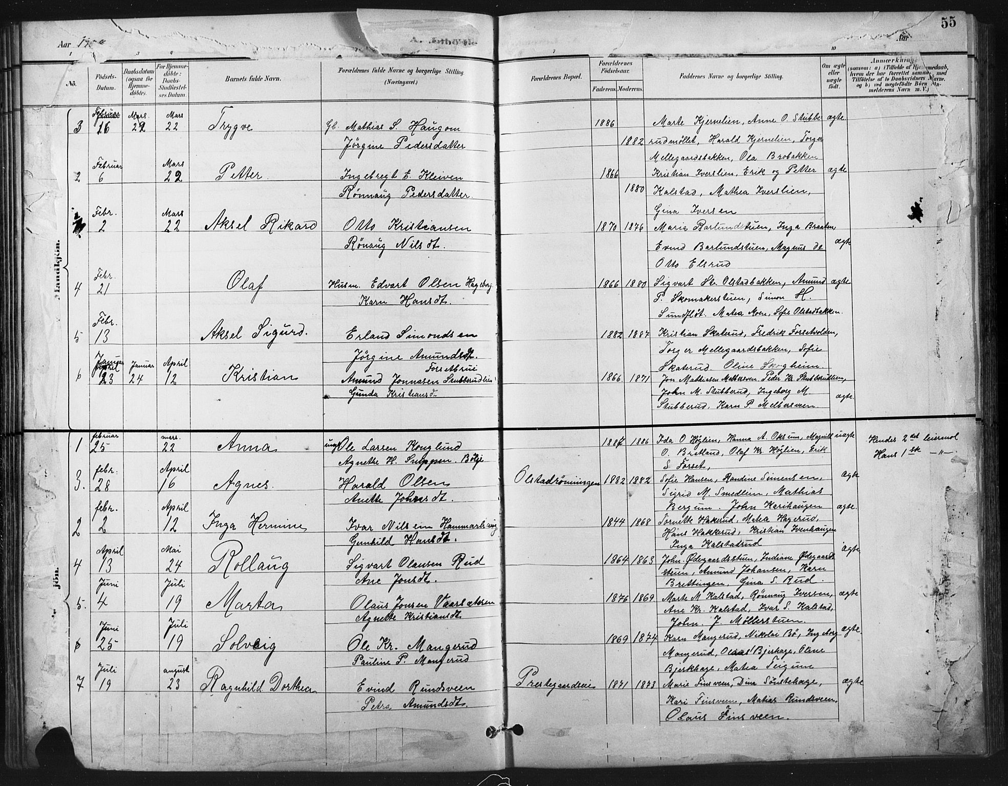 Vestre Gausdal prestekontor, SAH/PREST-094/H/Ha/Hab/L0003: Parish register (copy) no. 3, 1896-1925, p. 56