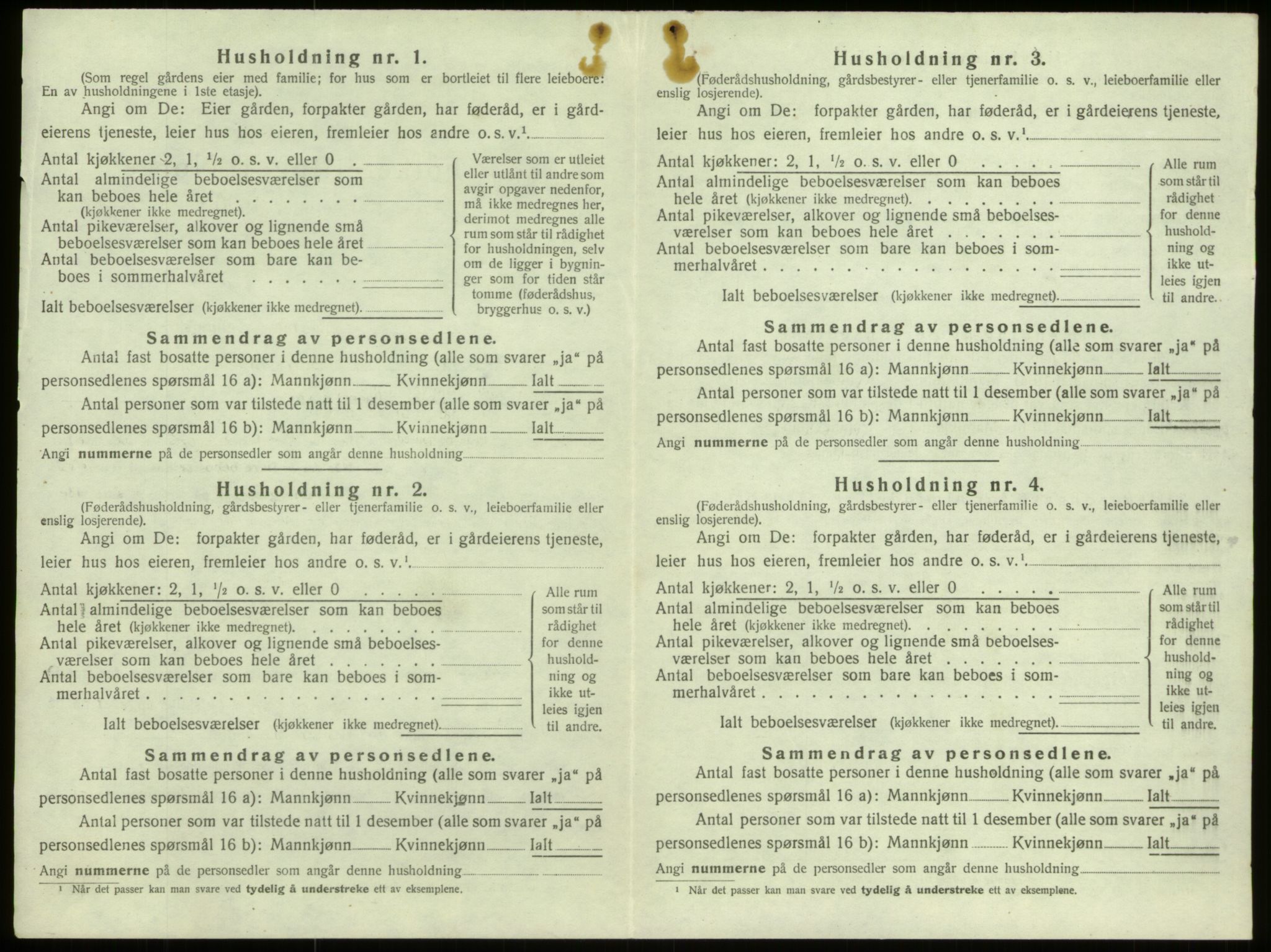 SAB, 1920 census for Selje, 1920, p. 447