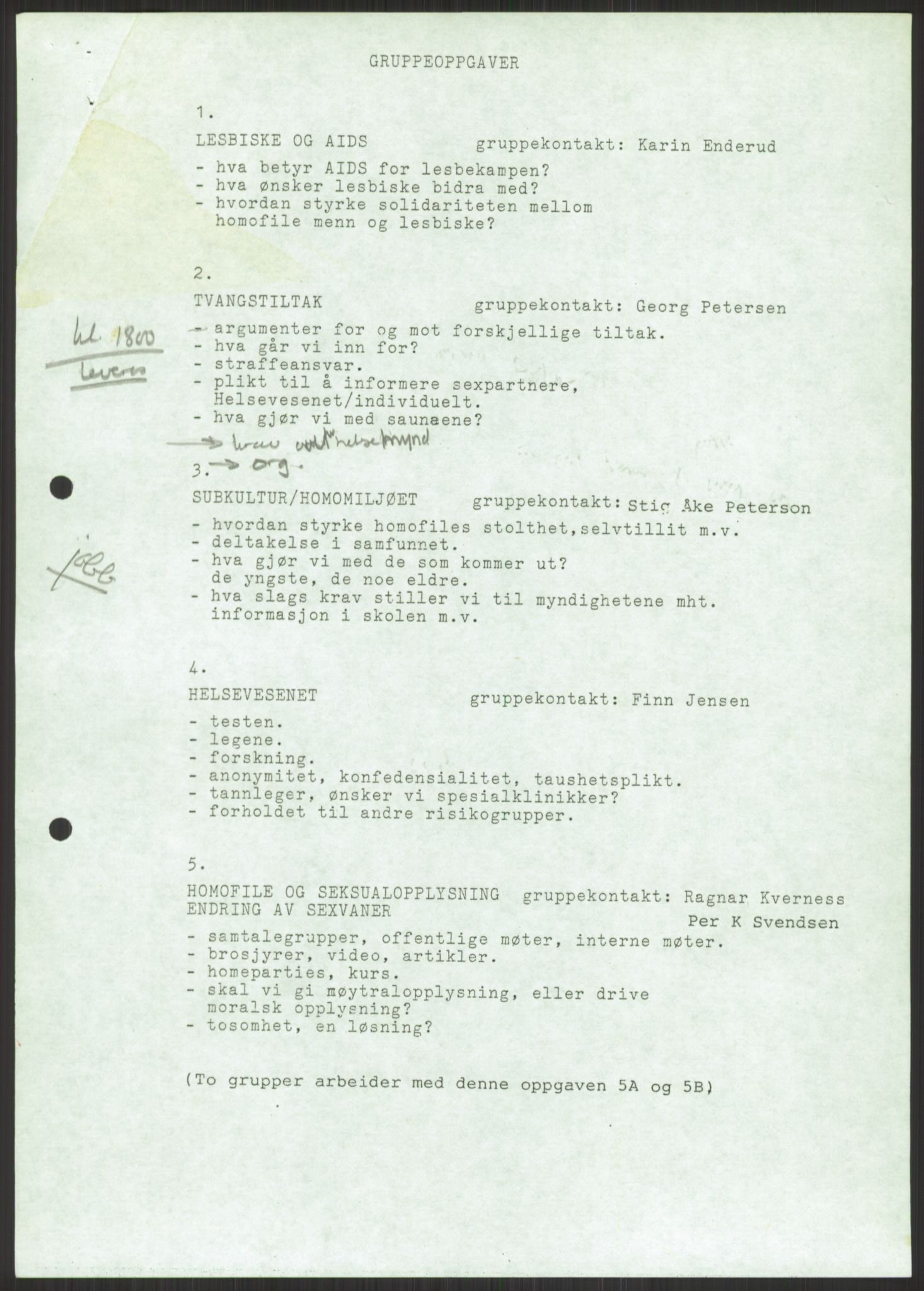 Det Norske Forbundet av 1948/Landsforeningen for Lesbisk og Homofil Frigjøring, RA/PA-1216/D/Db/L0001: Aids, 1983-1987, p. 1065