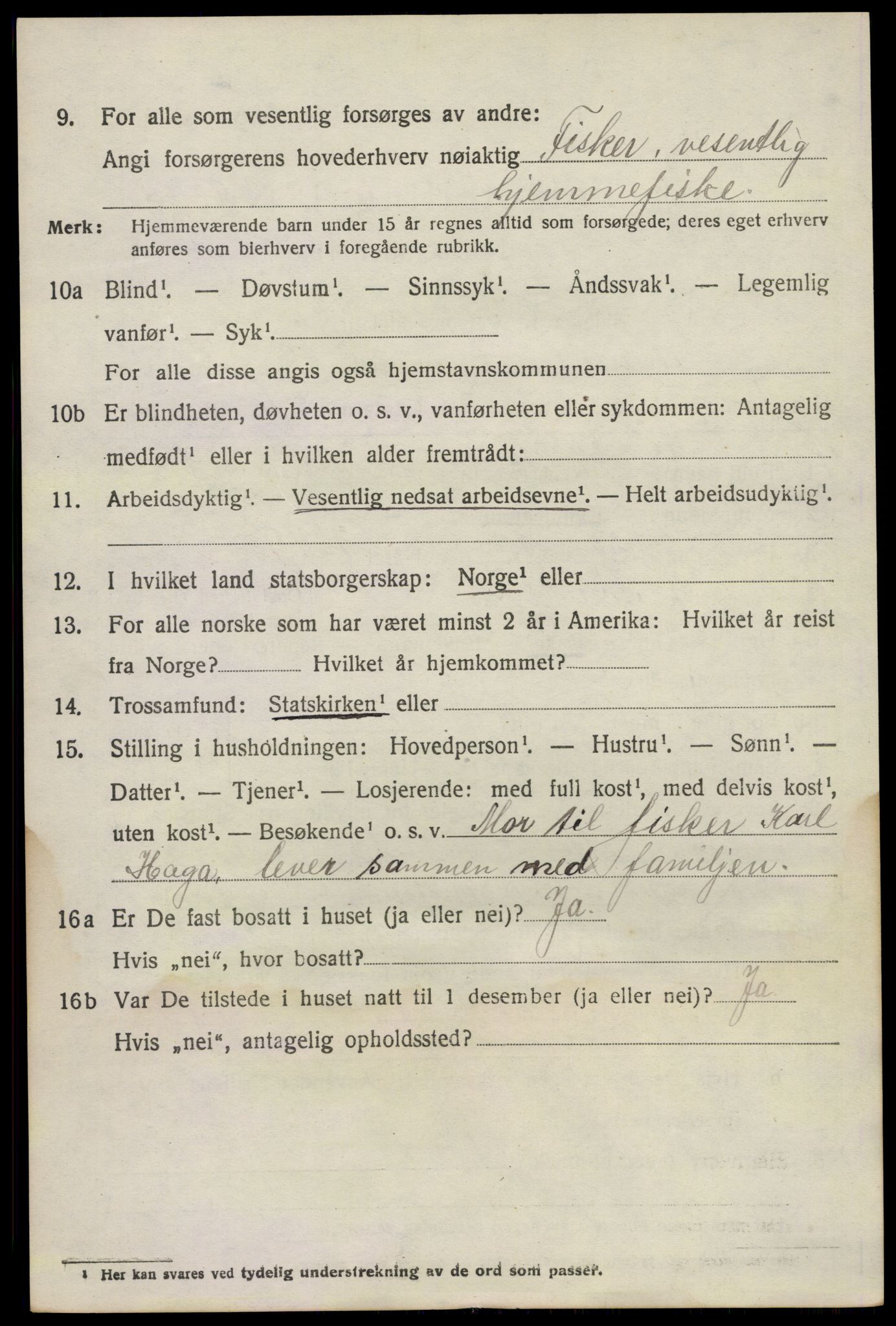 SAKO, 1920 census for Brunlanes, 1920, p. 4458