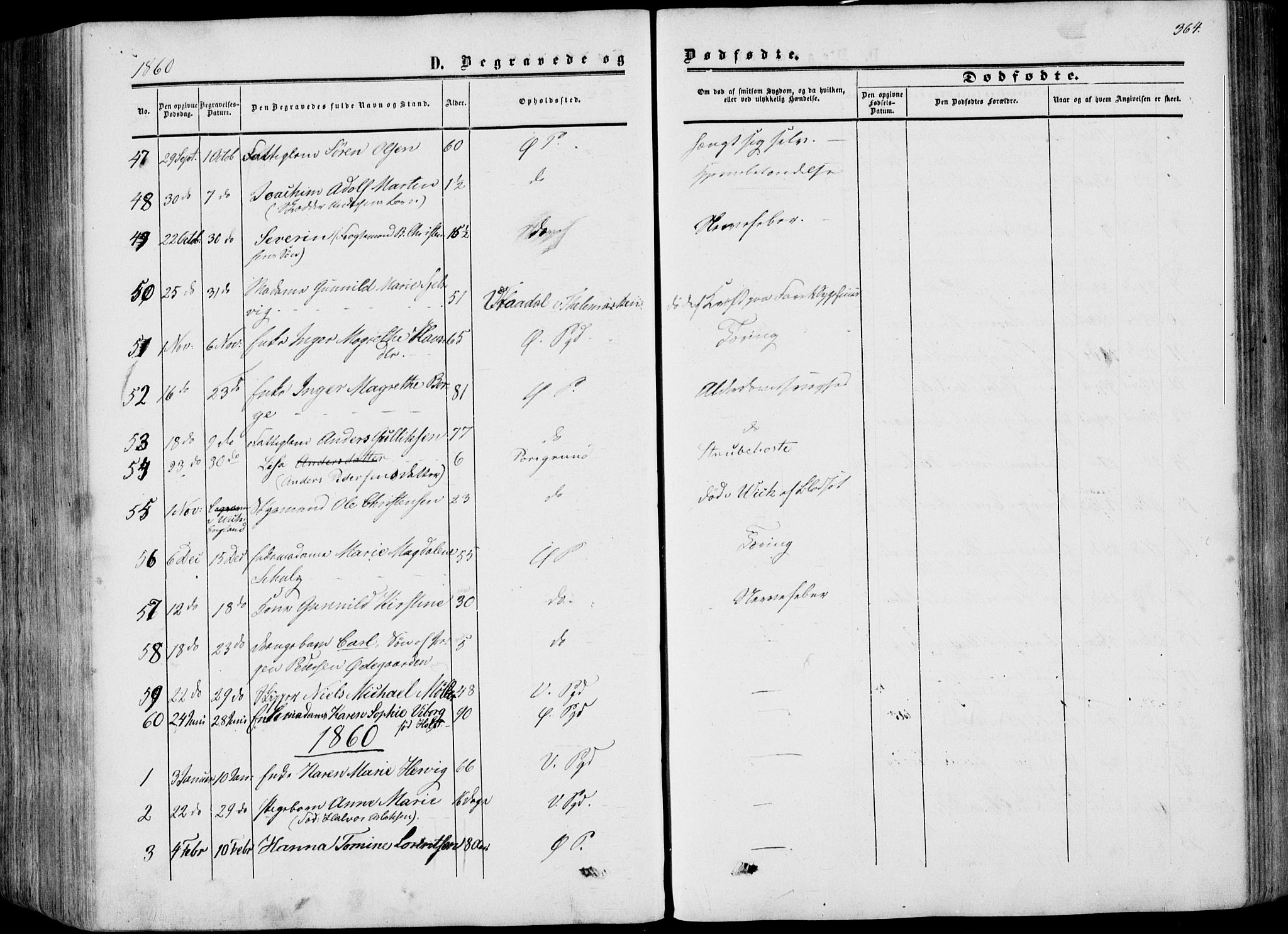 Porsgrunn kirkebøker , AV/SAKO-A-104/F/Fa/L0007: Parish register (official) no. 7, 1858-1877, p. 364