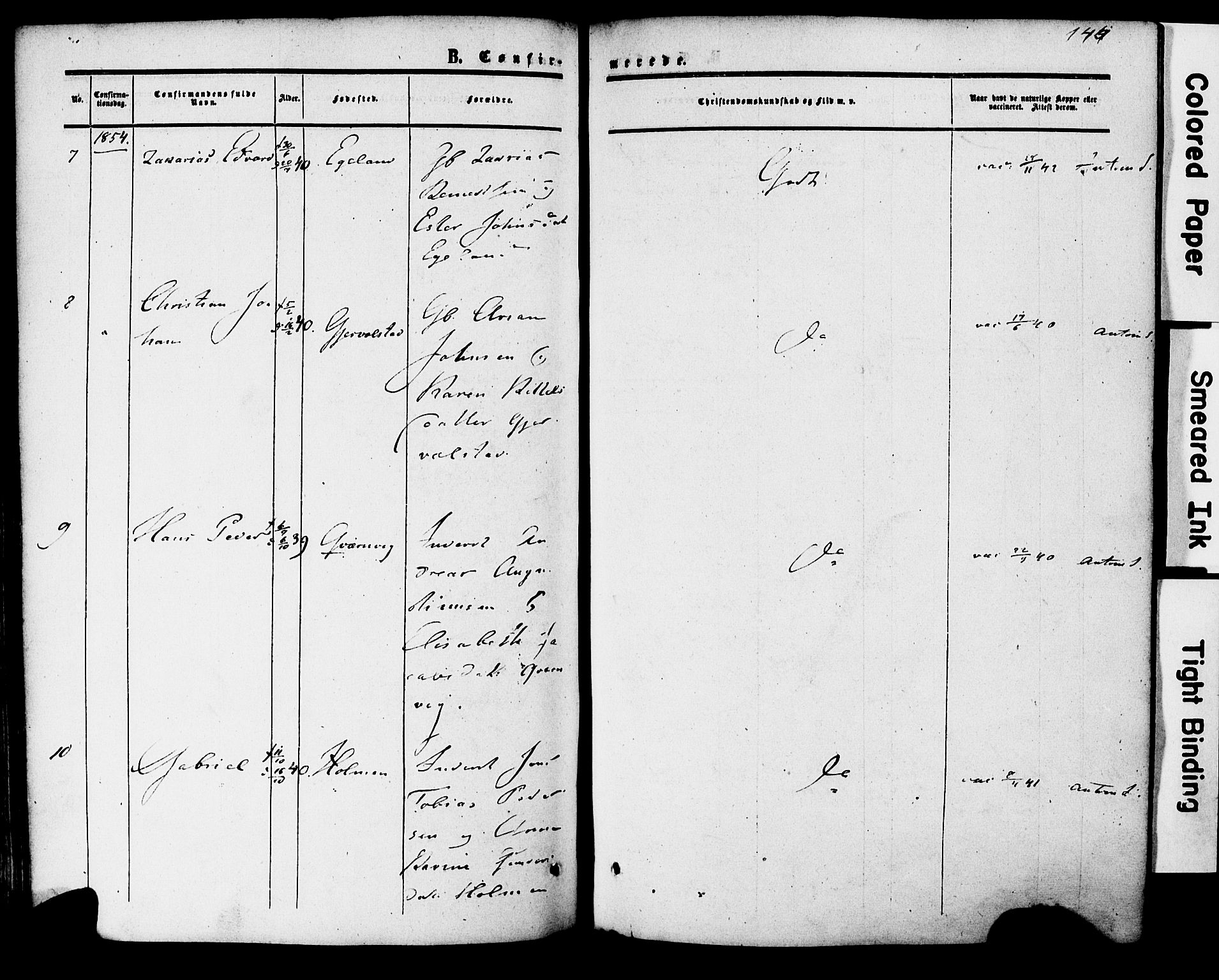 Herad sokneprestkontor, AV/SAK-1111-0018/F/Fa/Faa/L0005: Parish register (official) no. A 5, 1853-1886, p. 145