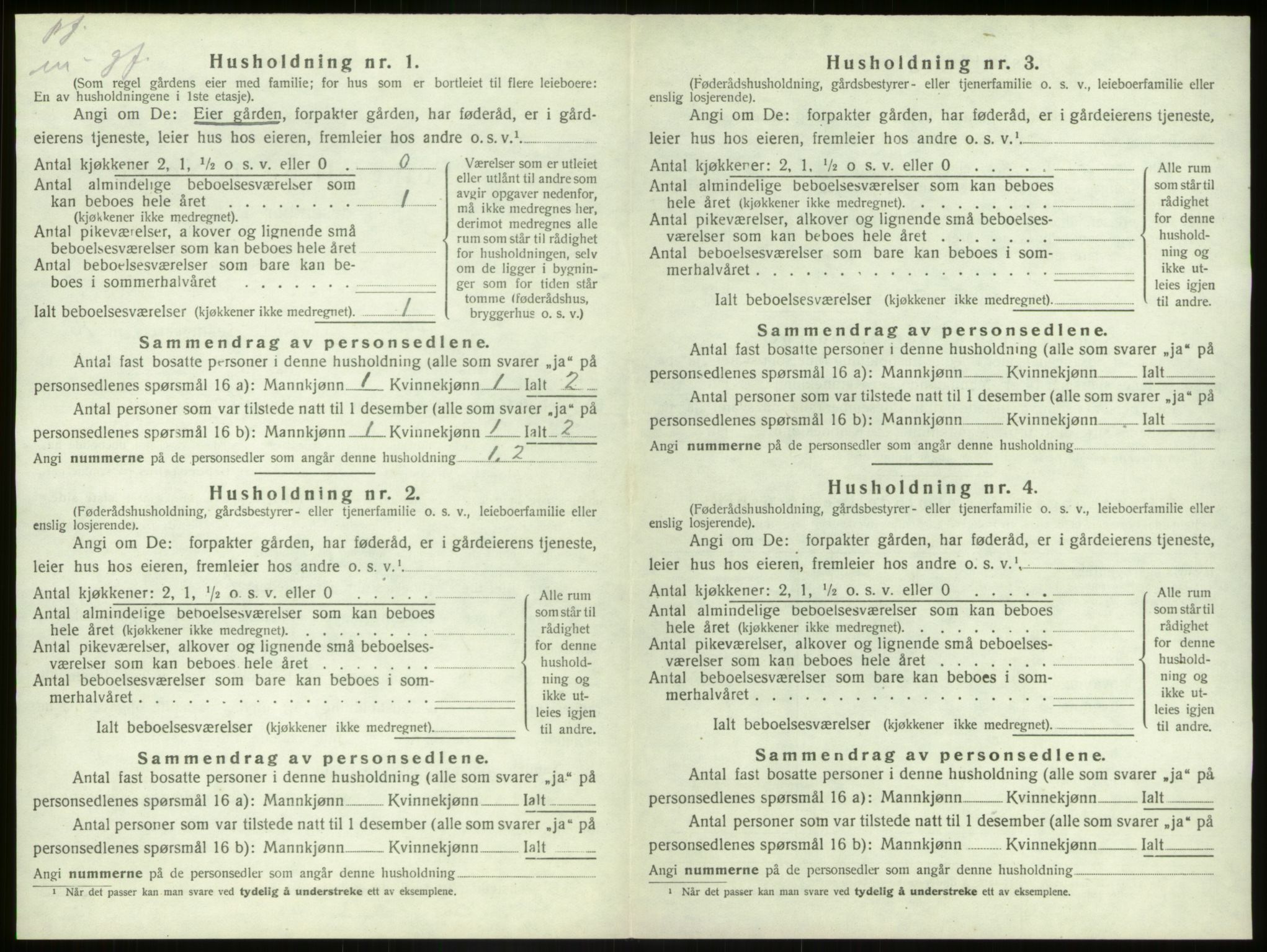 SAB, 1920 census for Kinn, 1920, p. 696