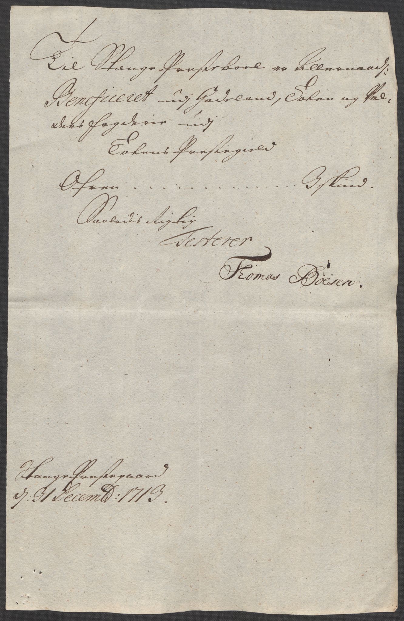 Rentekammeret inntil 1814, Reviderte regnskaper, Fogderegnskap, AV/RA-EA-4092/R18/L1311: Fogderegnskap Hadeland, Toten og Valdres, 1713, p. 296