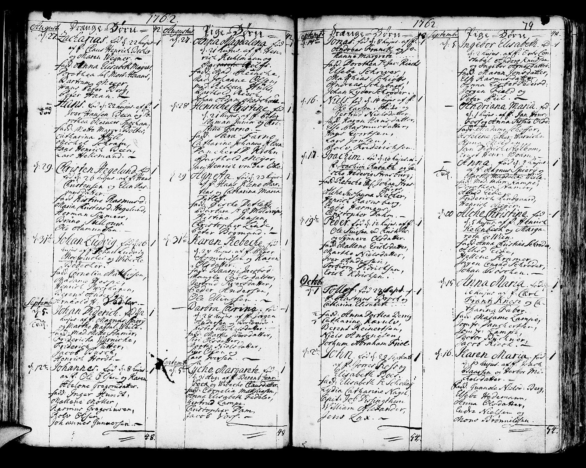 Korskirken sokneprestembete, SAB/A-76101/H/Haa/L0005: Parish register (official) no. A 5, 1751-1789, p. 79