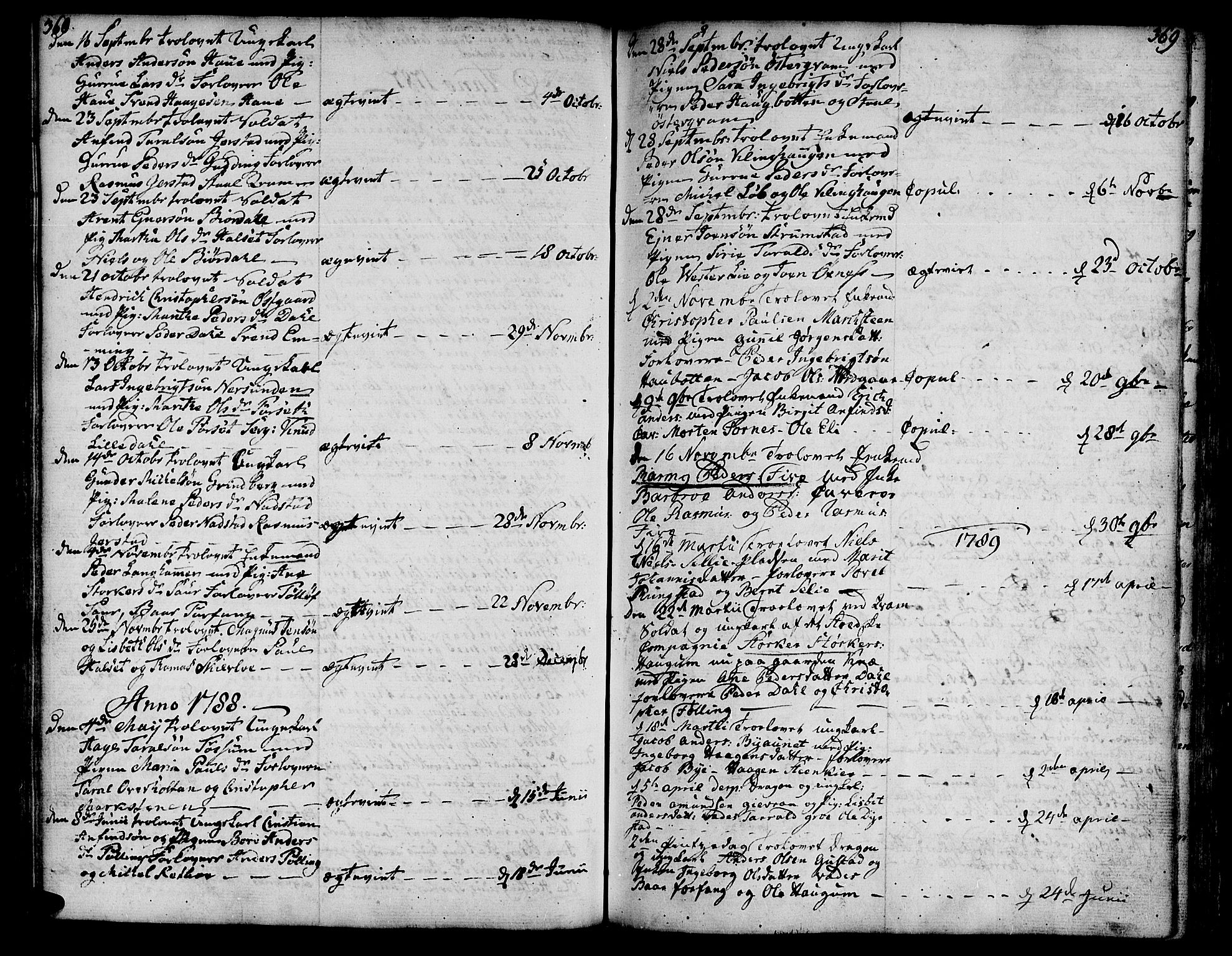 Ministerialprotokoller, klokkerbøker og fødselsregistre - Nord-Trøndelag, SAT/A-1458/746/L0440: Parish register (official) no. 746A02, 1760-1815, p. 368-369