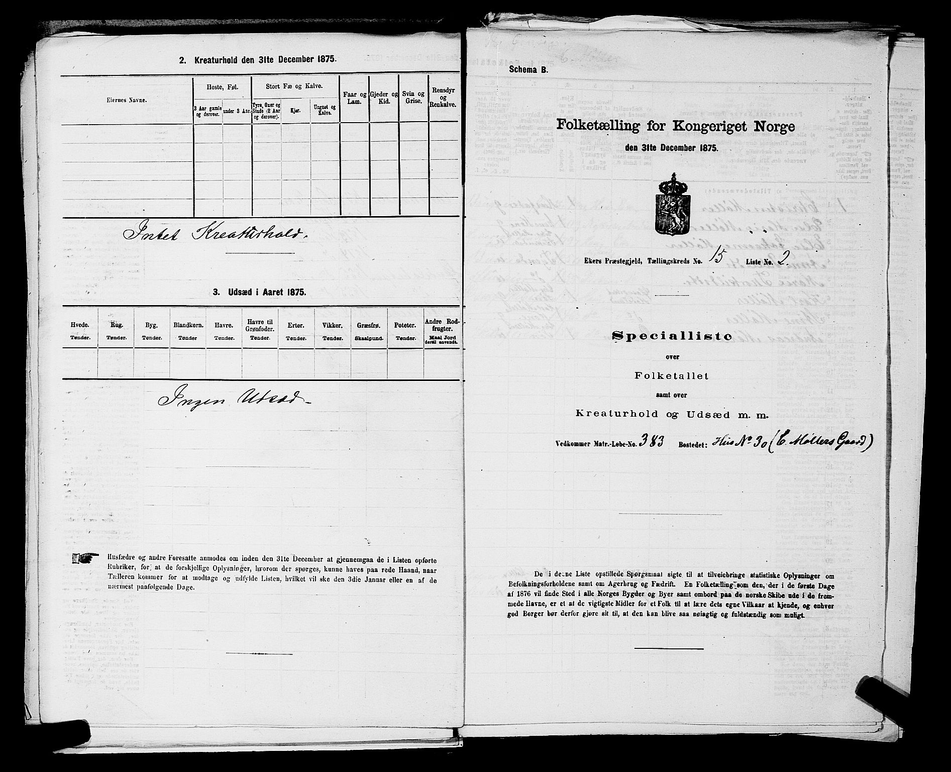 SAKO, 1875 census for 0624P Eiker, 1875, p. 2746