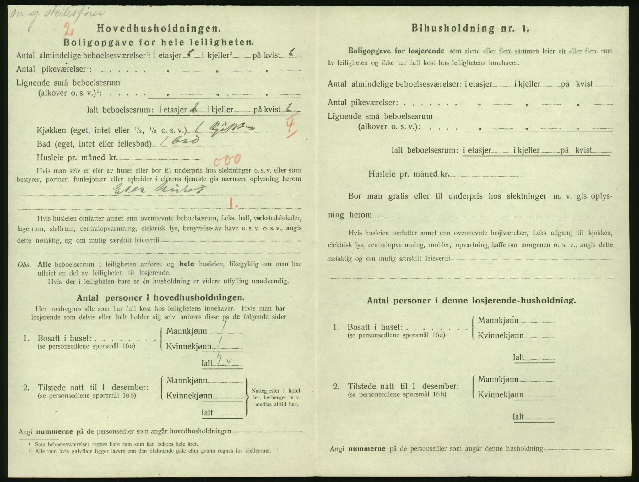 SAK, 1920 census for Risør, 1920, p. 1400