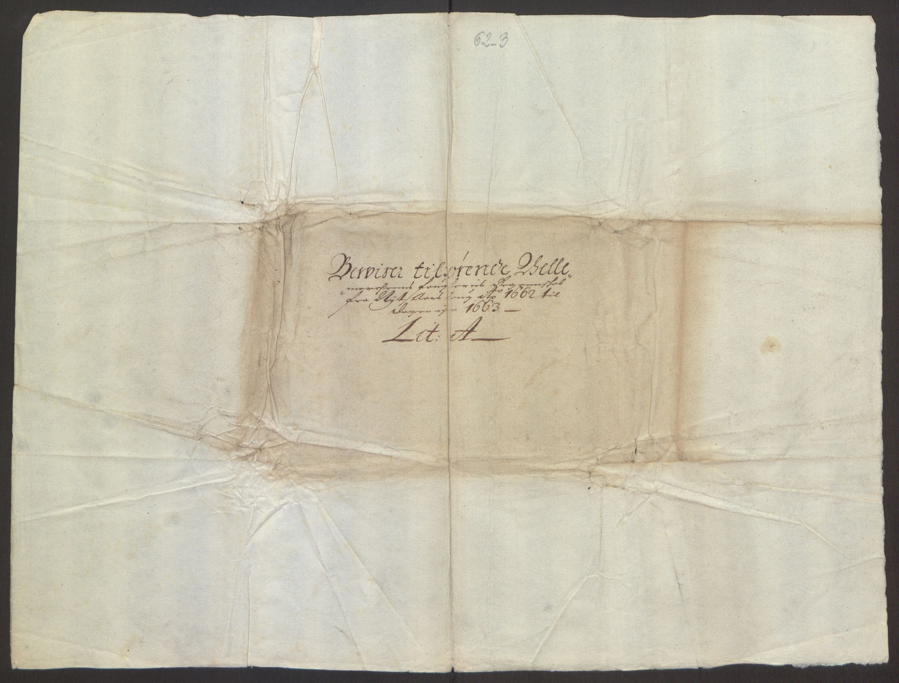 Rentekammeret inntil 1814, Reviderte regnskaper, Fogderegnskap, RA/EA-4092/R35/L2054: Fogderegnskap Øvre og Nedre Telemark, 1662-1663, p. 241