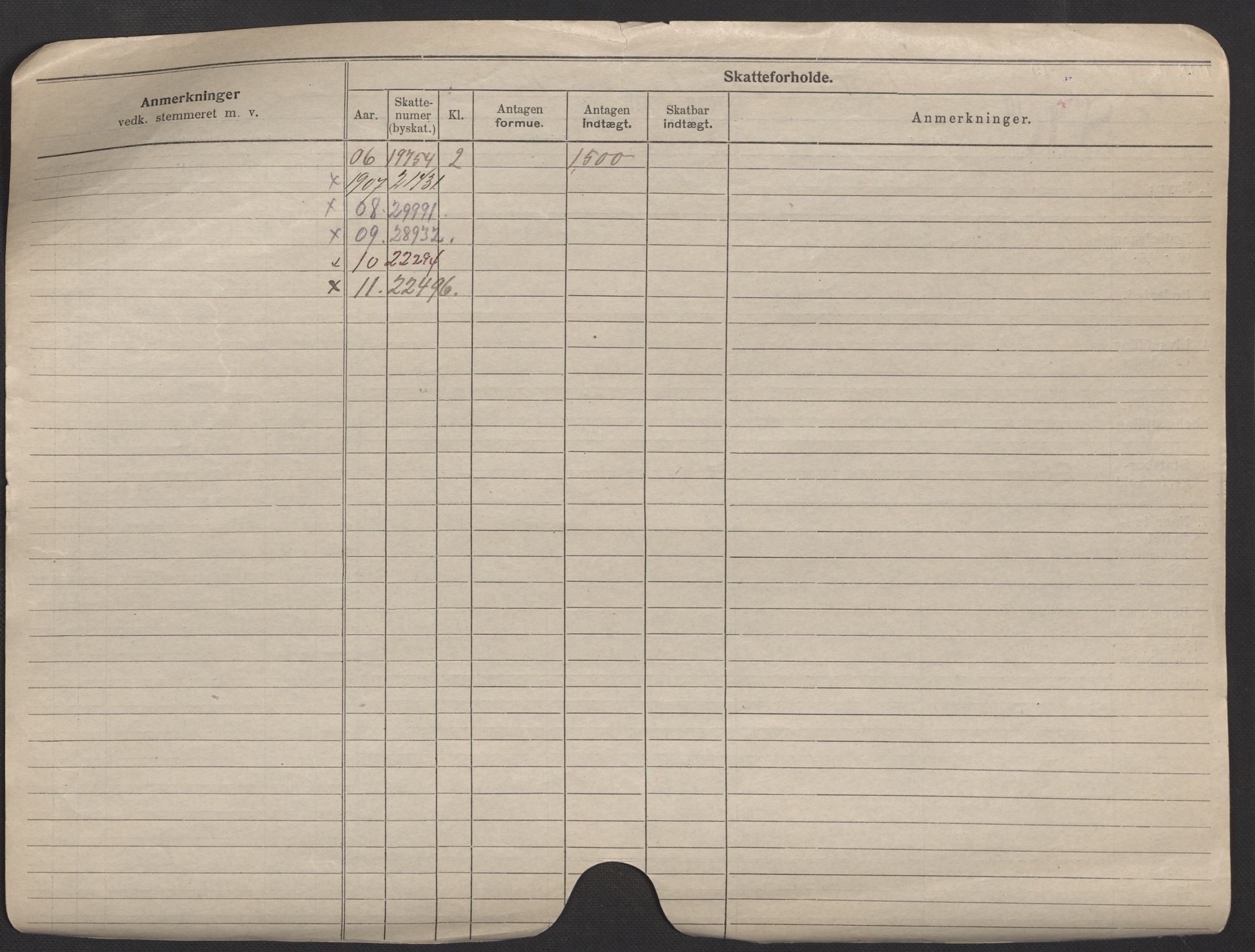 Oslo folkeregister, Registerkort, AV/SAO-A-11715/F/Fa/Fac/L0006: Menn, 1906-1914, p. 5b