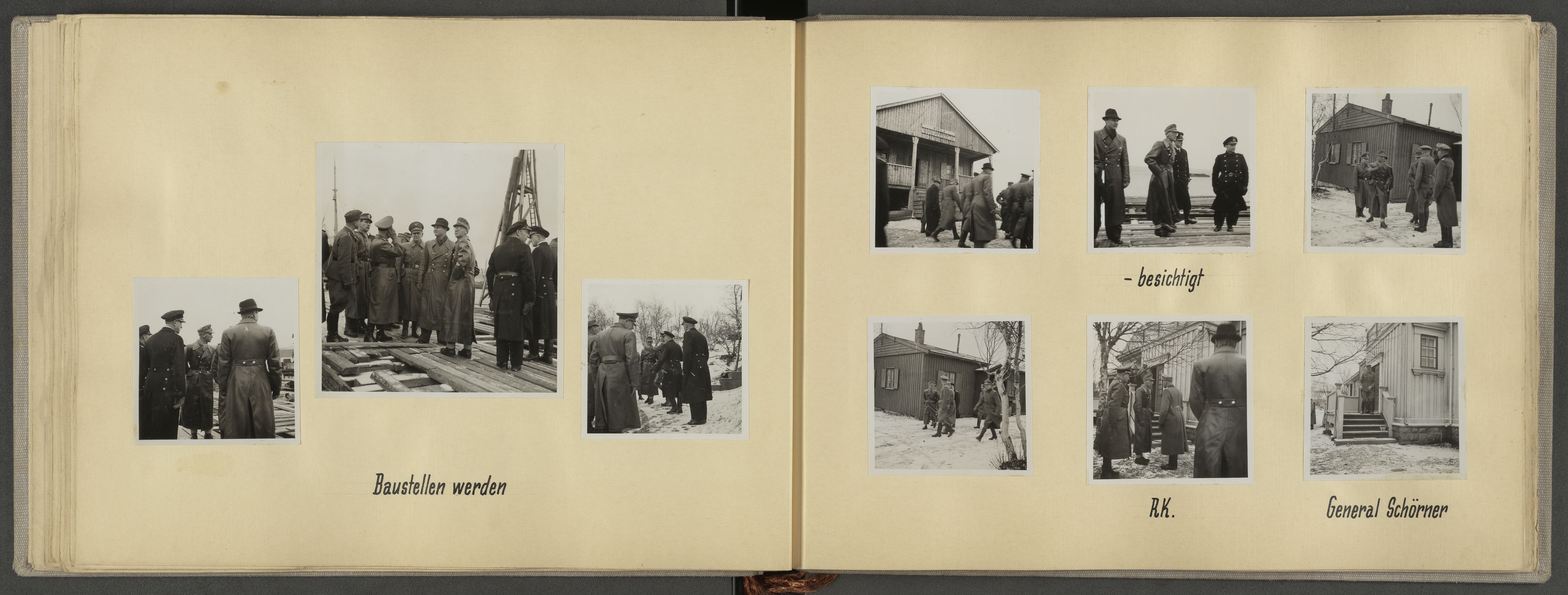 Tyske arkiver, Reichskommissariat, AV/RA-RAFA-2174/E/Ei/L0001: Reise des Reichskommissars nach Nord-Norwegen und Lappland vom 12. bis 23. Oktober 1942 , 1942