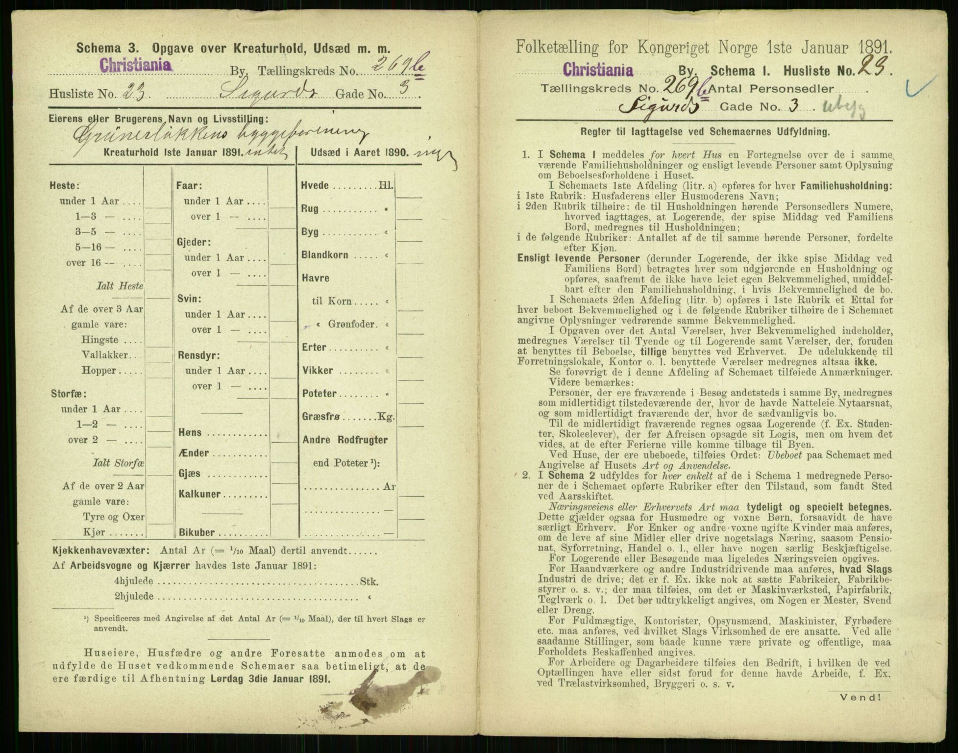 RA, 1891 census for 0301 Kristiania, 1891, p. 107398