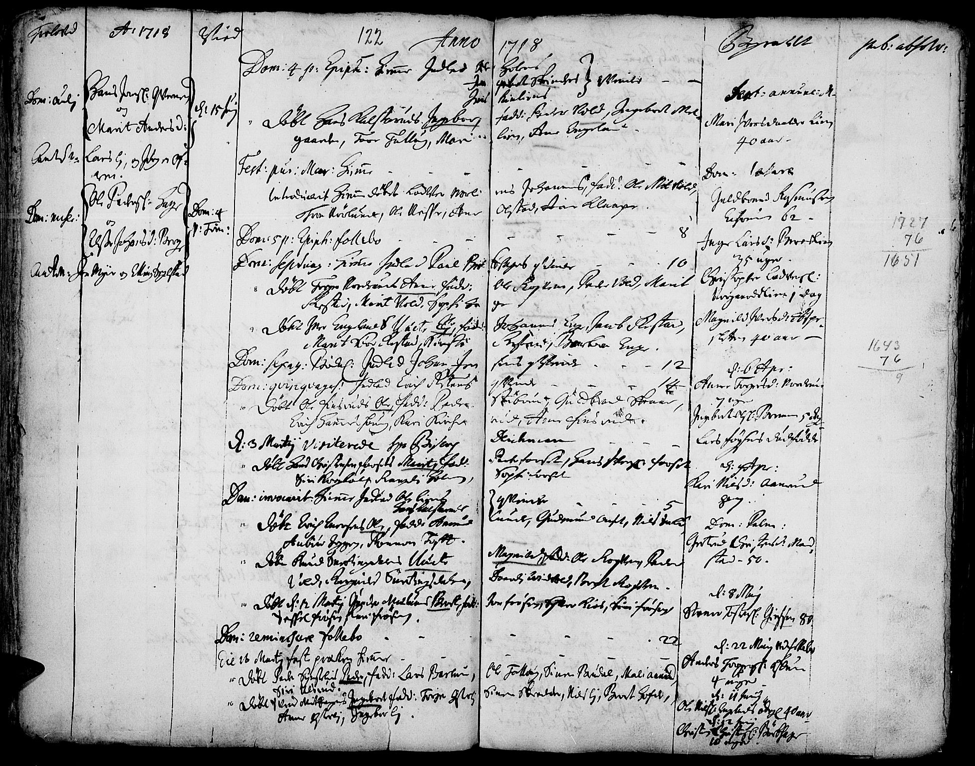 Gausdal prestekontor, SAH/PREST-090/H/Ha/Haa/L0001: Parish register (official) no. 1, 1693-1728, p. 122