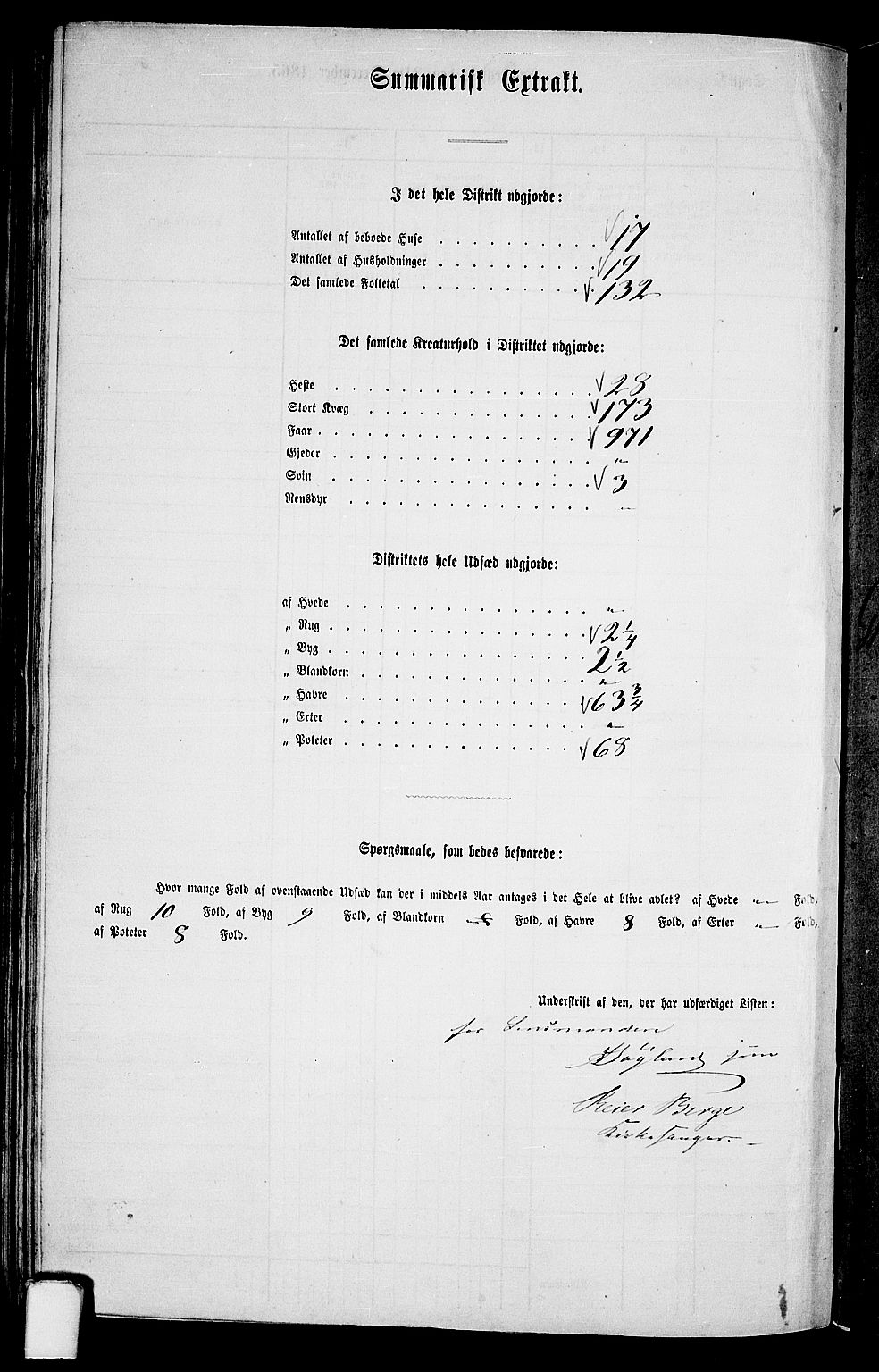 RA, 1865 census for Lye, 1865, p. 124