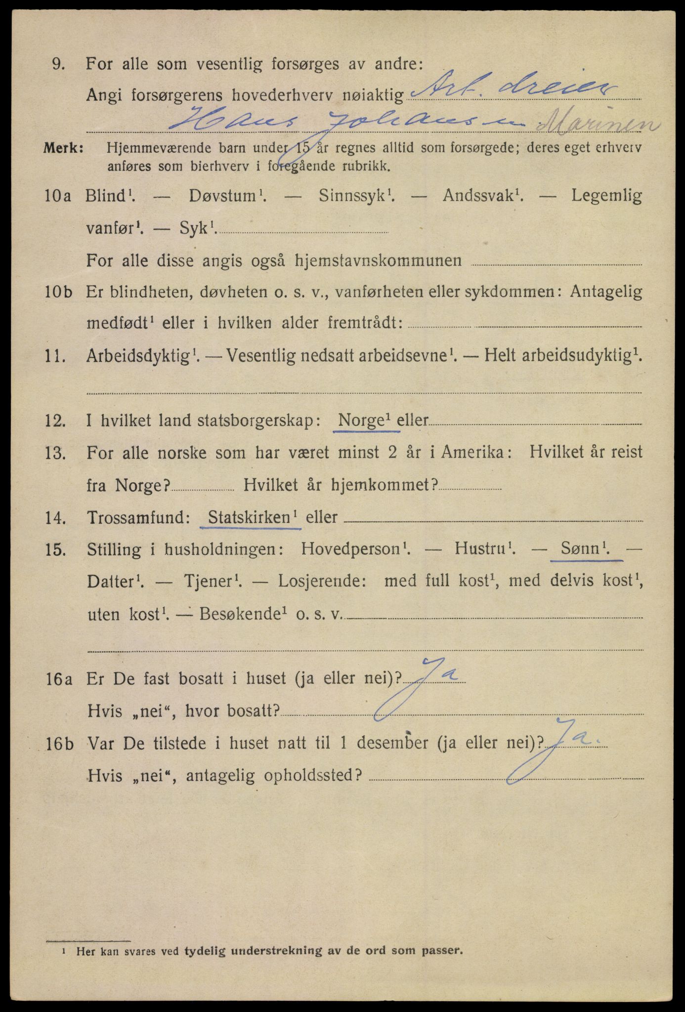 SAKO, 1920 census for Horten, 1920, p. 25442