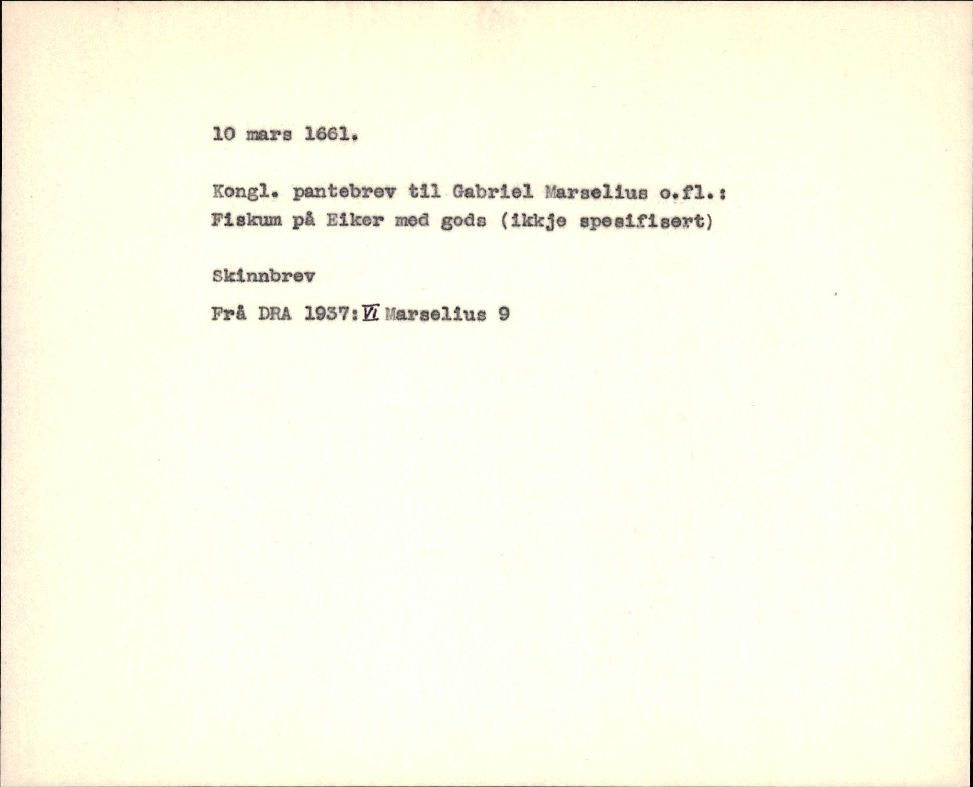 Riksarkivets diplomsamling, AV/RA-EA-5965/F35/F35f/L0002: Regestsedler: Diplomer fra DRA 1937 og 1996, p. 351