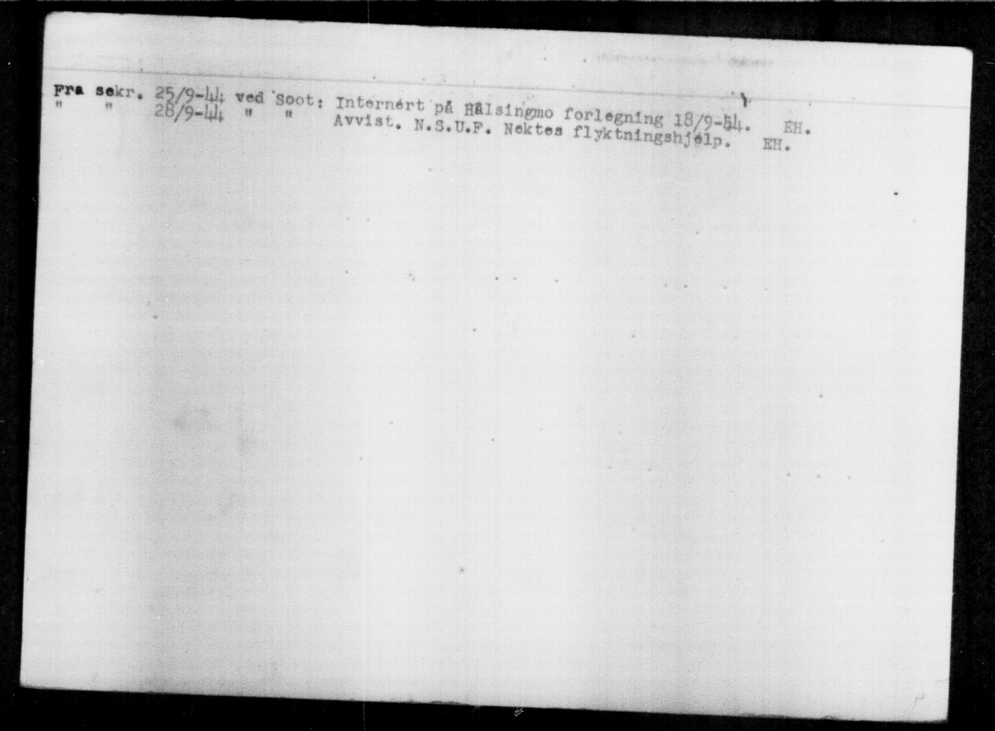 Utenriksstasjonene, Legasjonen i Stockholm, Flyktningkontoret, AV/RA-S-6753/V/Va/L0013: Kjesäterkartoteket, flyktninger med registreringsnr. 31500-34731, 1940-1945, p. 848