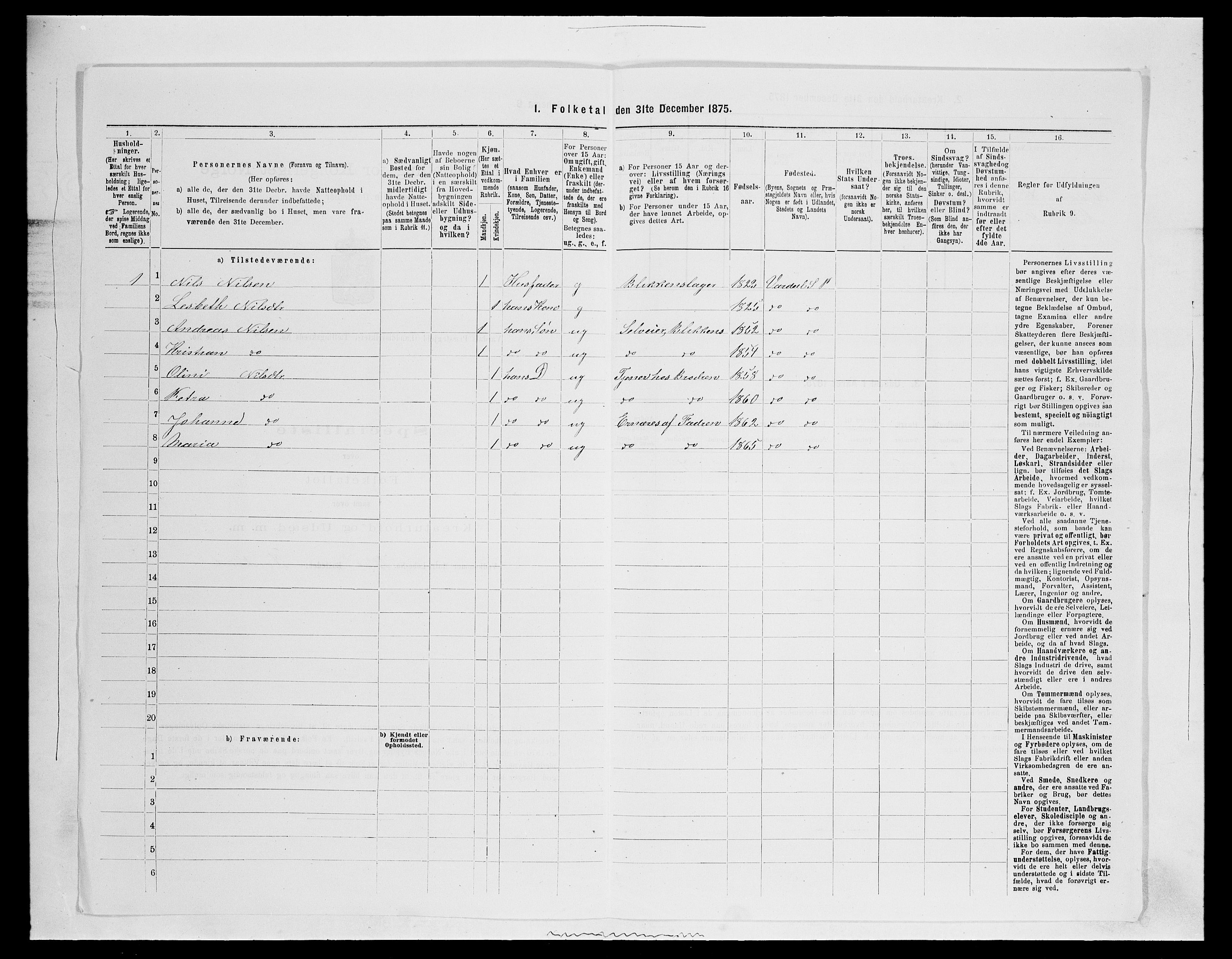 SAH, 1875 census for 0527L Vardal/Vardal og Hunn, 1875, p. 1263