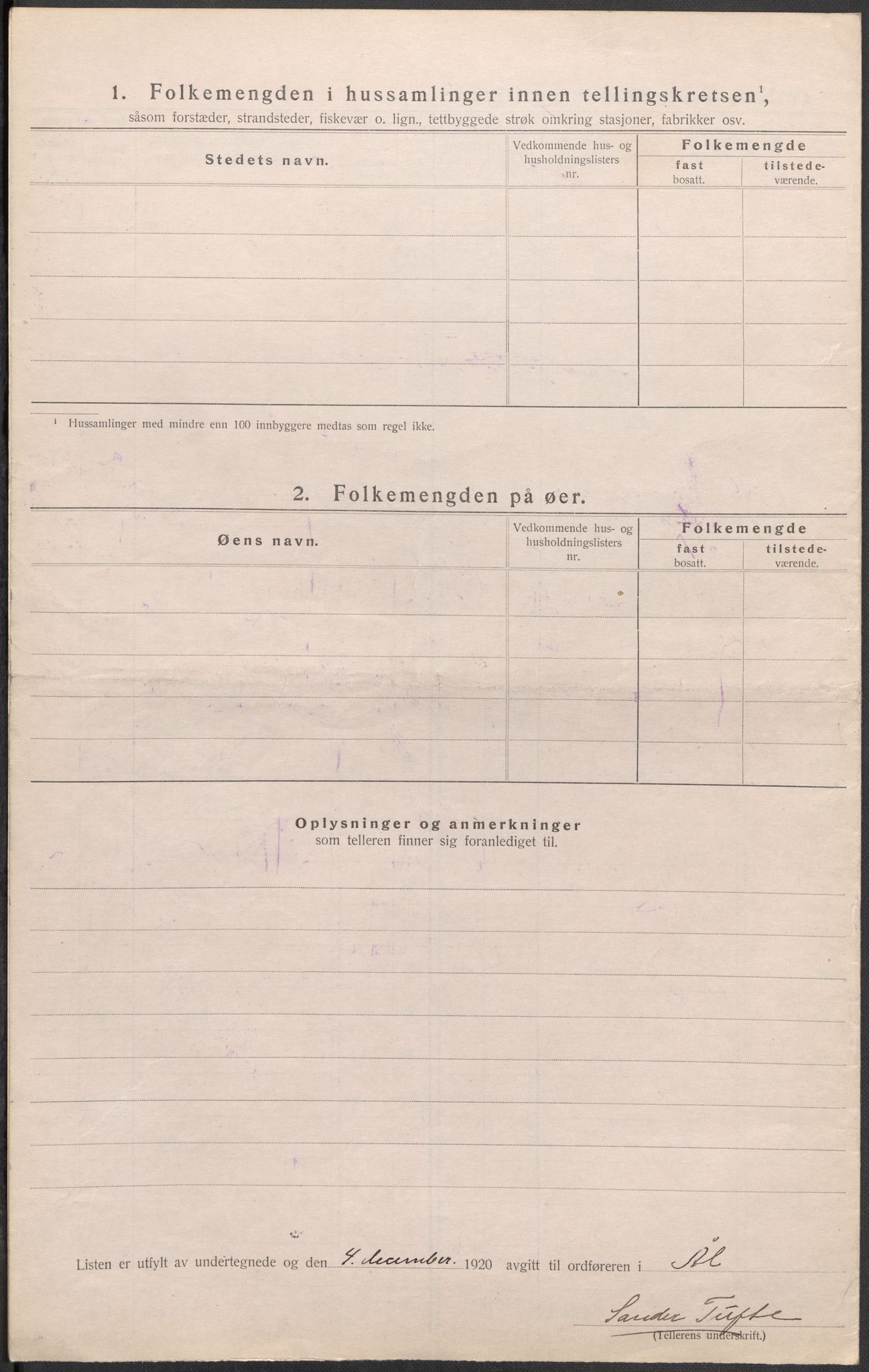 SAKO, 1920 census for Ål, 1920, p. 7