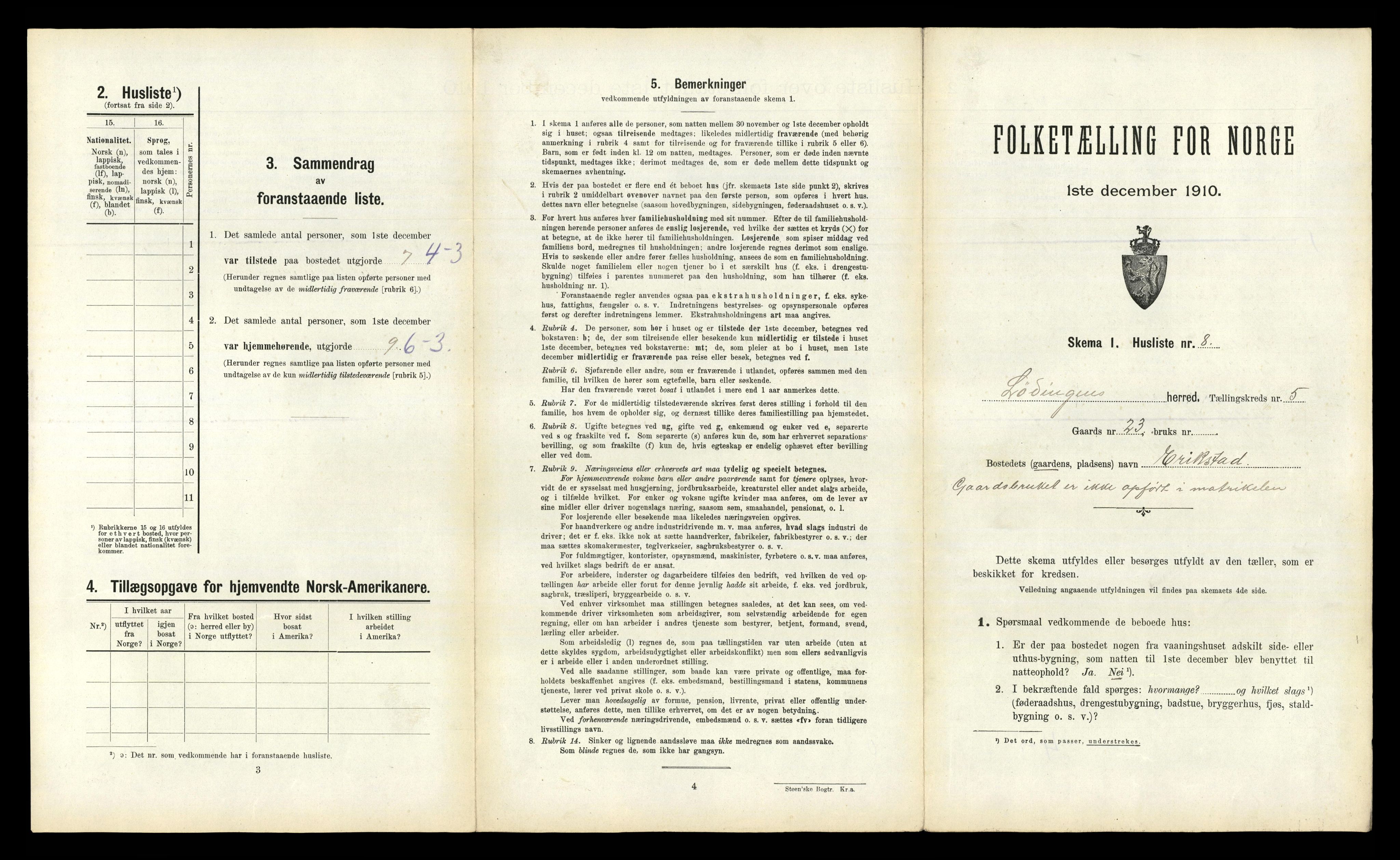 RA, 1910 census for Lødingen, 1910, p. 395