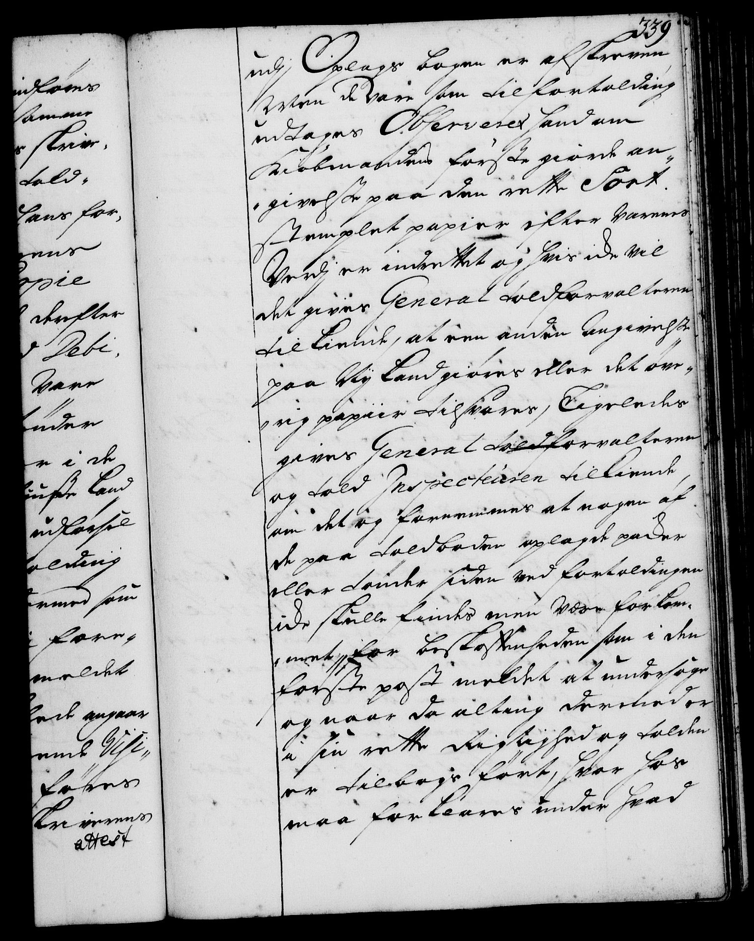 Rentekammeret, Kammerkanselliet, RA/EA-3111/G/Gg/Ggi/L0001: Norsk instruksjonsprotokoll med register (merket RK 53.34), 1720-1729, p. 339
