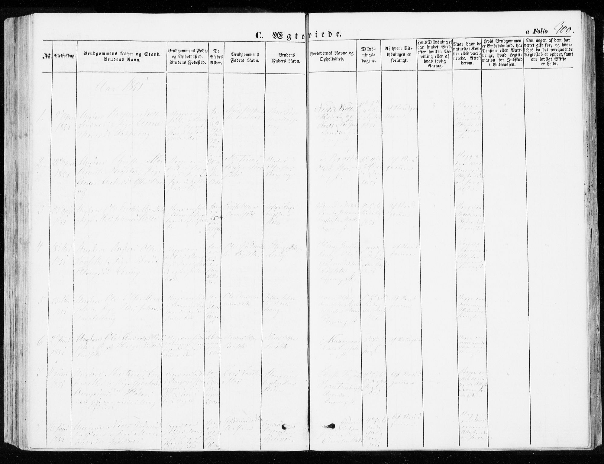 Ministerialprotokoller, klokkerbøker og fødselsregistre - Møre og Romsdal, SAT/A-1454/592/L1026: Parish register (official) no. 592A04, 1849-1867, p. 300