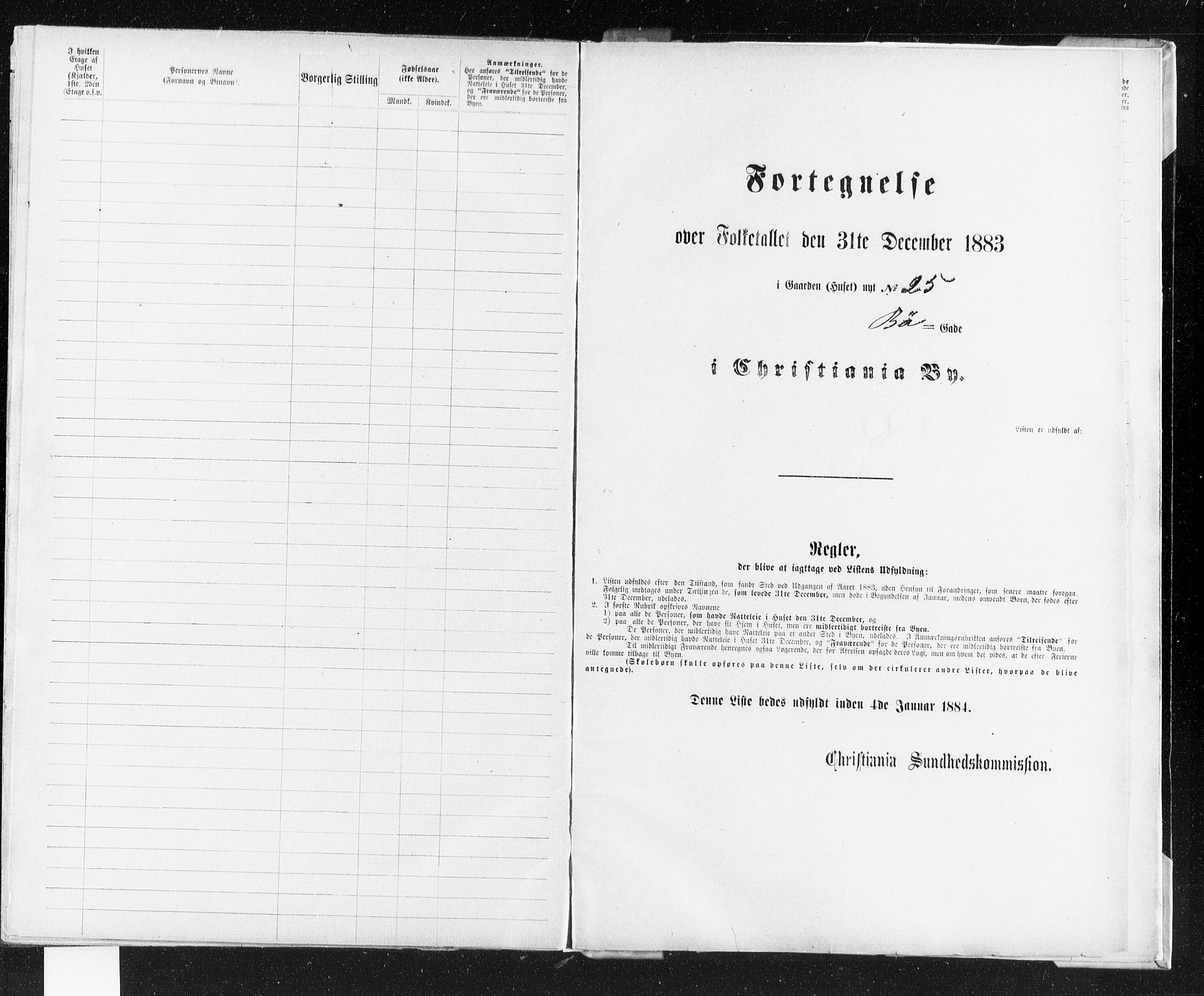 OBA, Municipal Census 1883 for Kristiania, 1883, p. 618