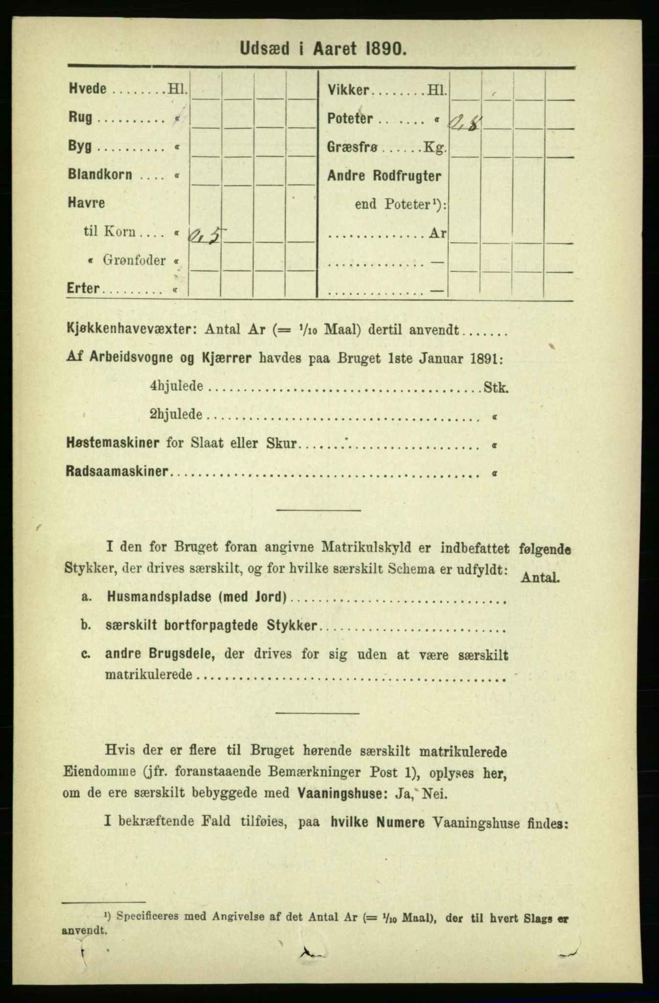 RA, 1891 census for 1654 Leinstrand, 1891, p. 1526