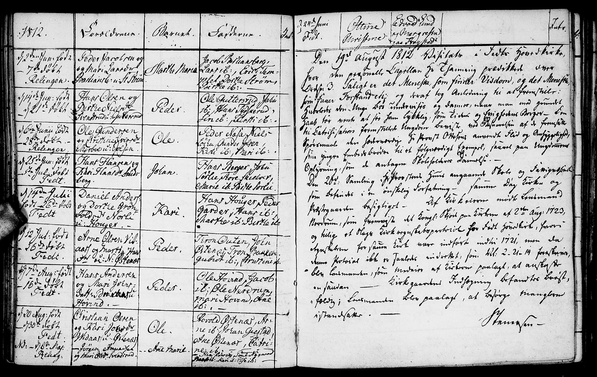 Fet prestekontor Kirkebøker, AV/SAO-A-10370a/F/Fa/L0007: Parish register (official) no. I 7, 1797-1814