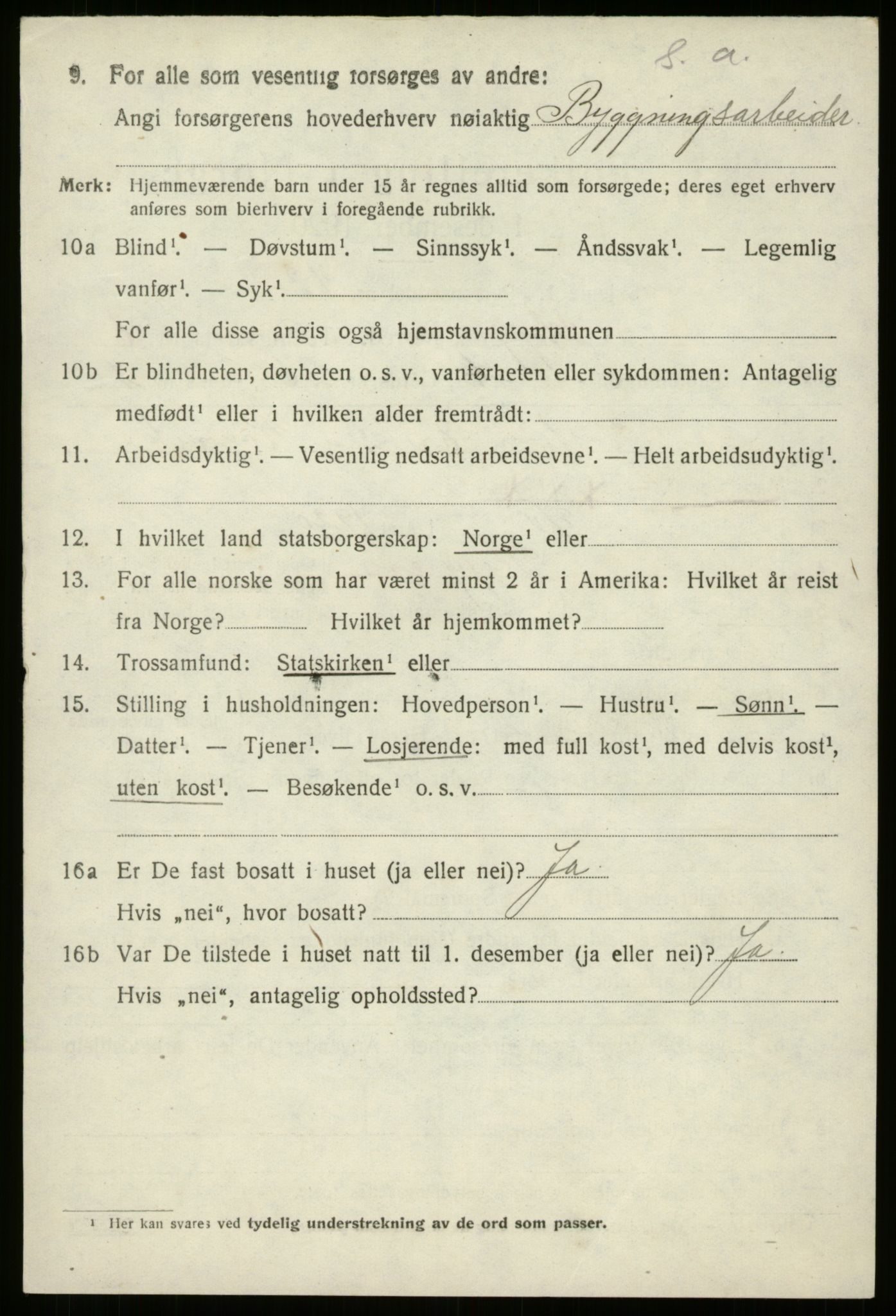 SAB, 1920 census for Gloppen, 1920, p. 4063
