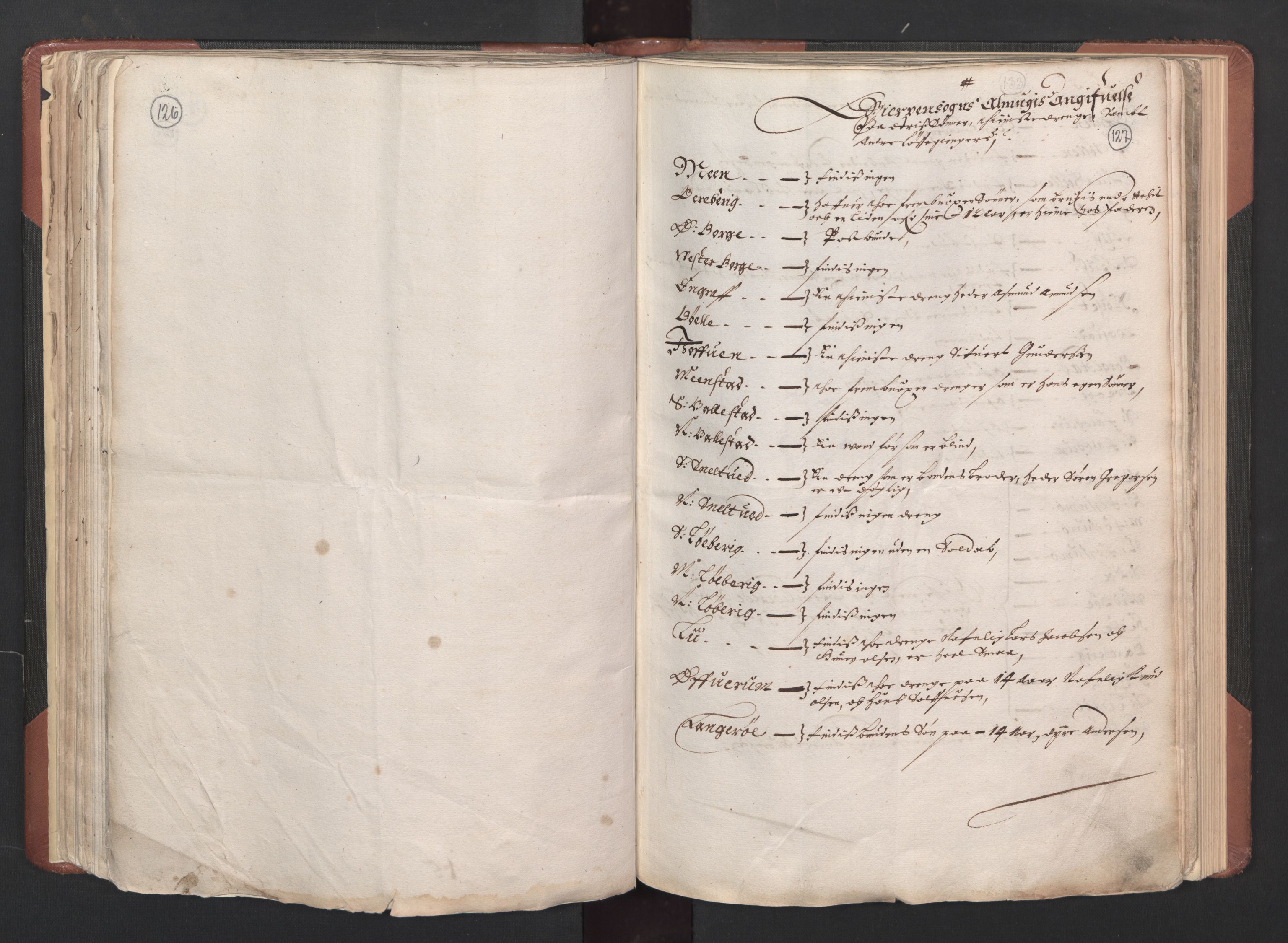 RA, Bailiff's Census 1664-1666, no. 6: Øvre and Nedre Telemark fogderi and Bamble fogderi , 1664, p. 126-127