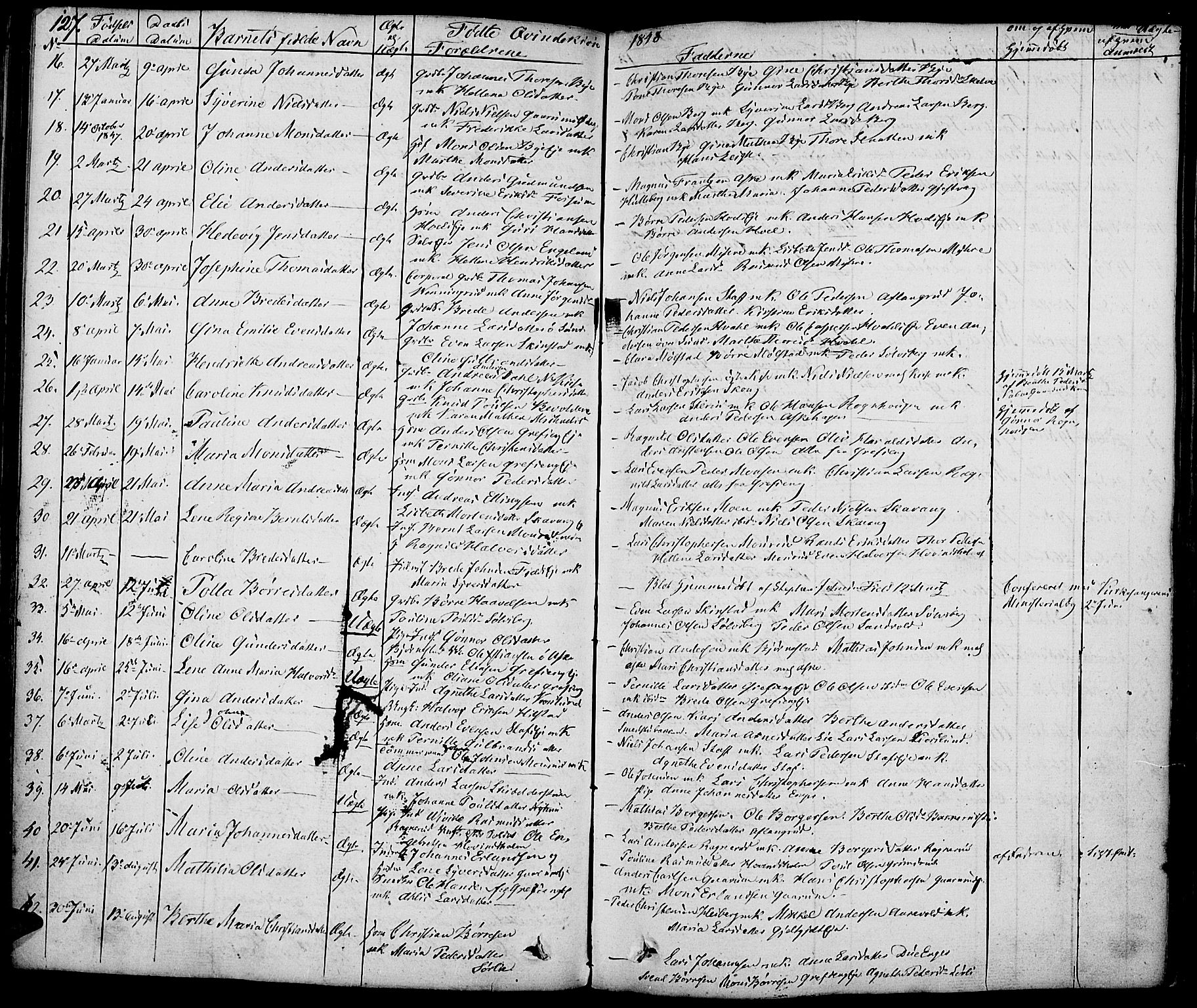 Nes prestekontor, Hedmark, AV/SAH-PREST-020/K/Ka/L0003: Parish register (official) no. 3, 1827-1851, p. 127