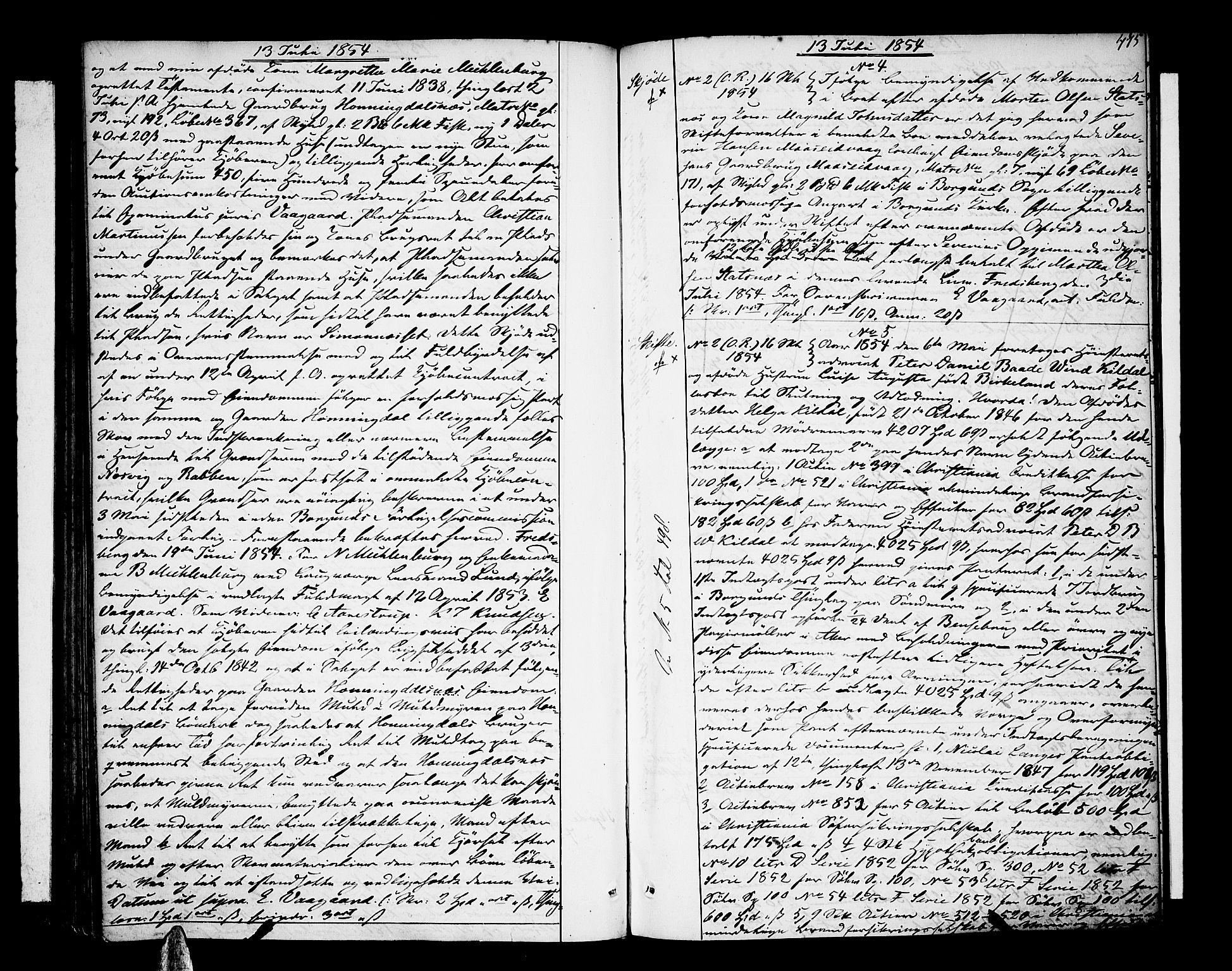 Nordre Sunnmøre sorenskriveri, AV/SAT-A-0006/1/2/2C/2Ca/L0006: Mortgage book no. 10, 1849-1855, p. 475