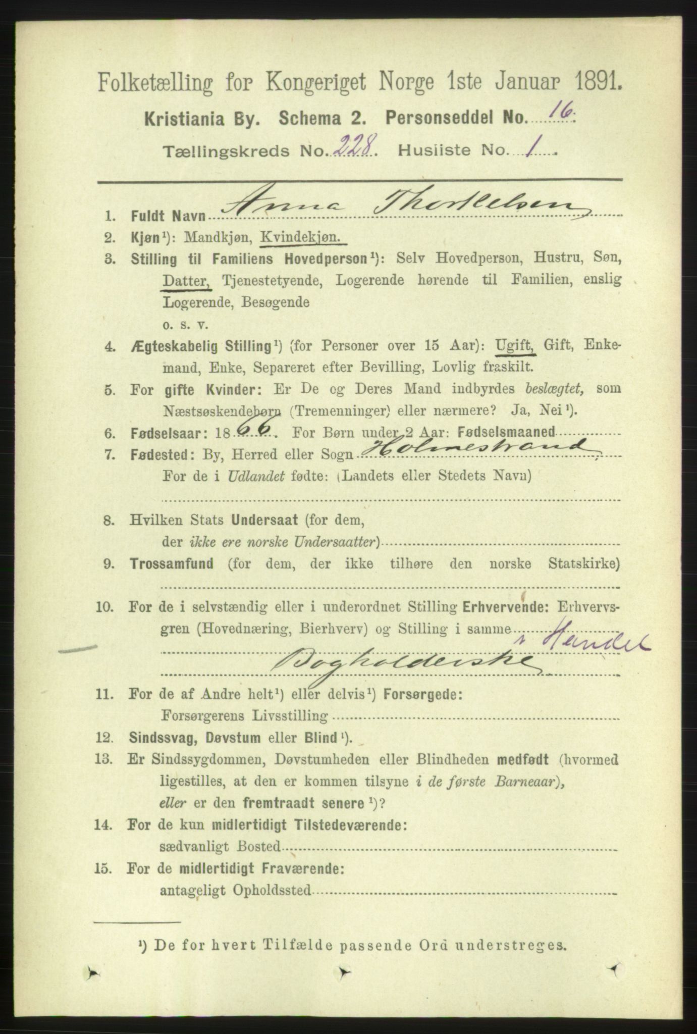 RA, 1891 census for 0301 Kristiania, 1891, p. 139293