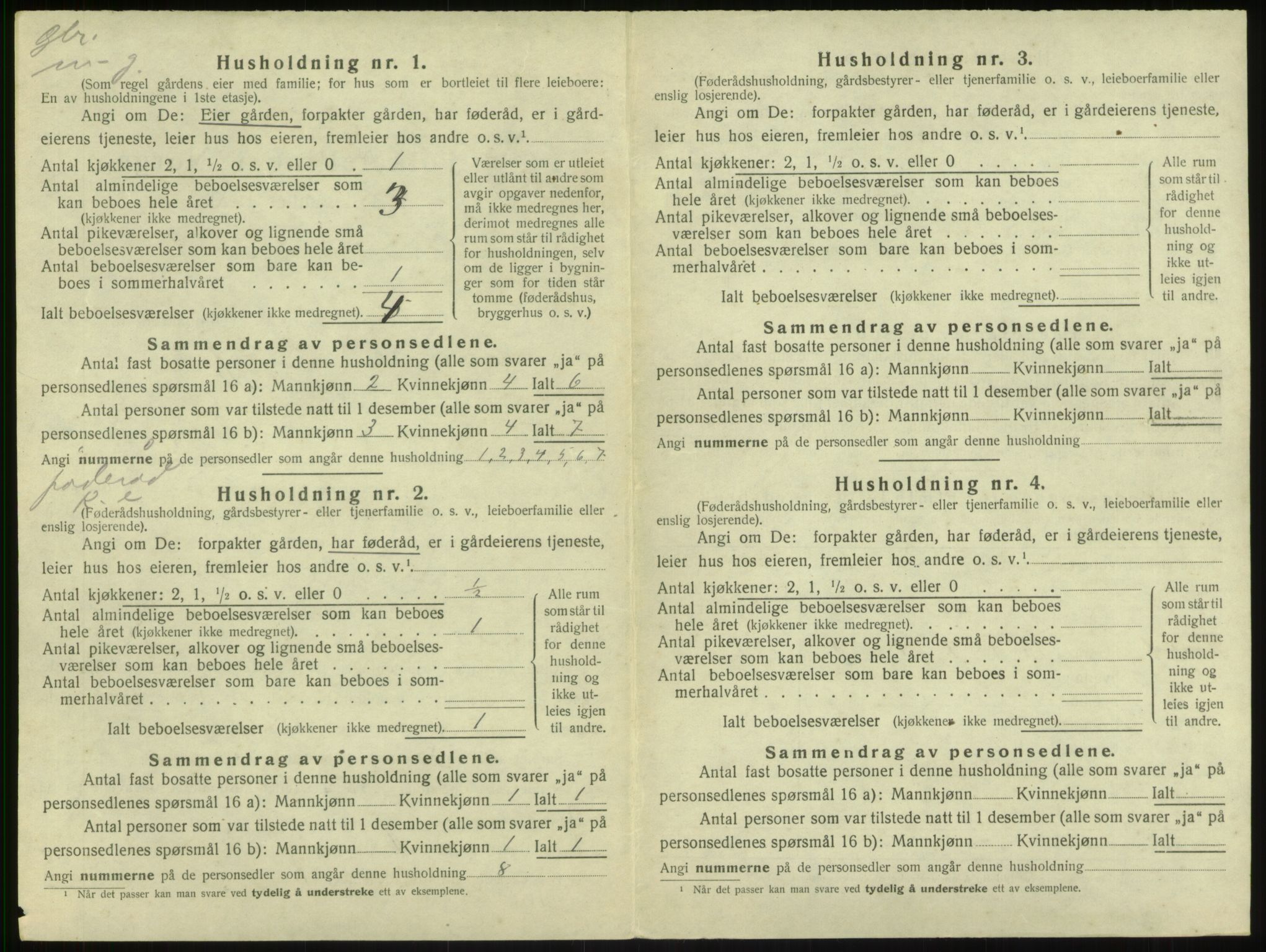 SAB, 1920 census for Sogndal, 1920, p. 814